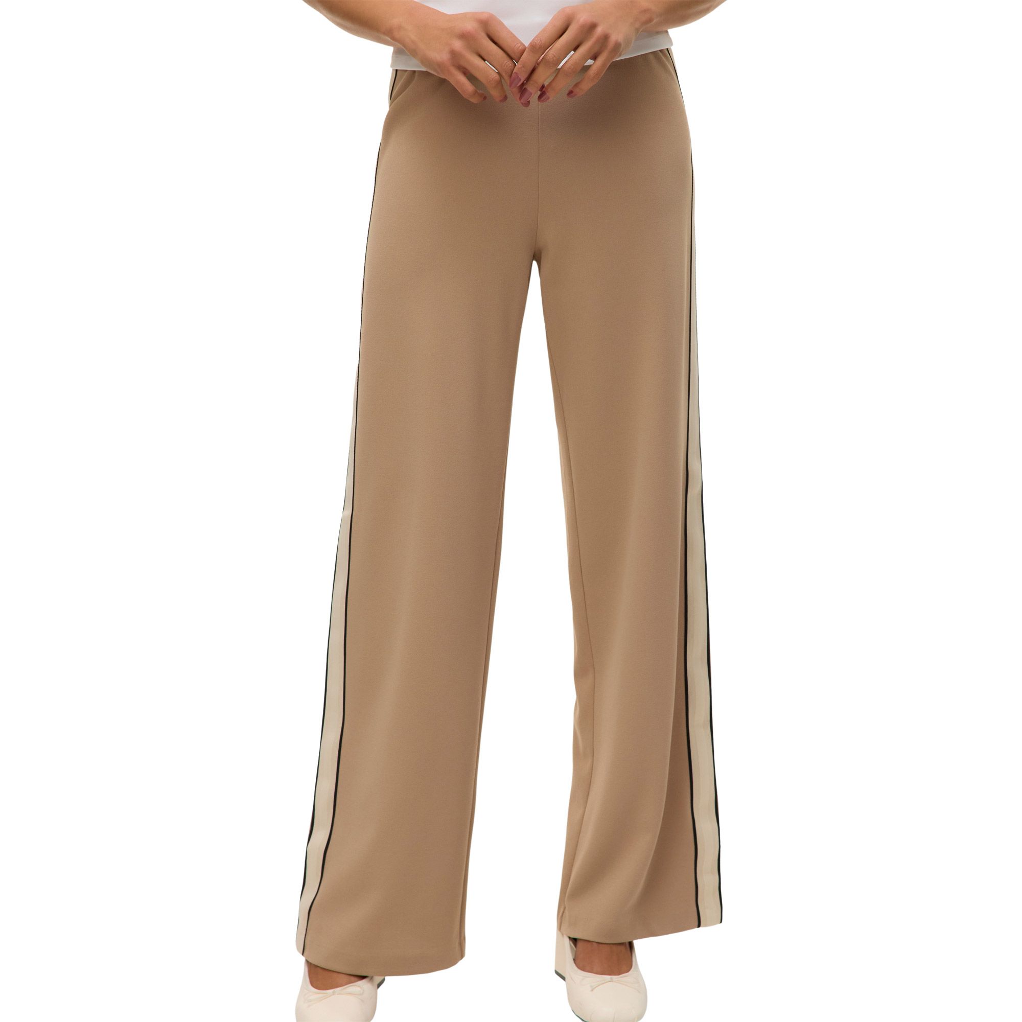 Vero Moda Berlin Mid Waist Wide Panel Broek Dames