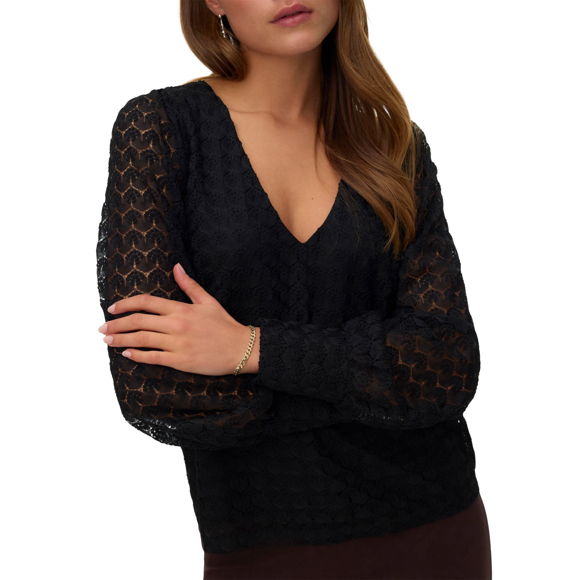 Vero Moda Becca LS Lace Top Dames