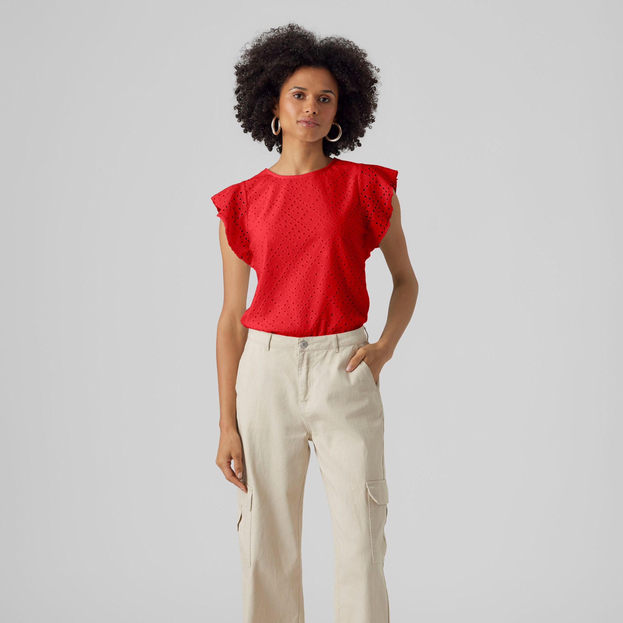 Vero Moda Tassa Frill Shirt Dames