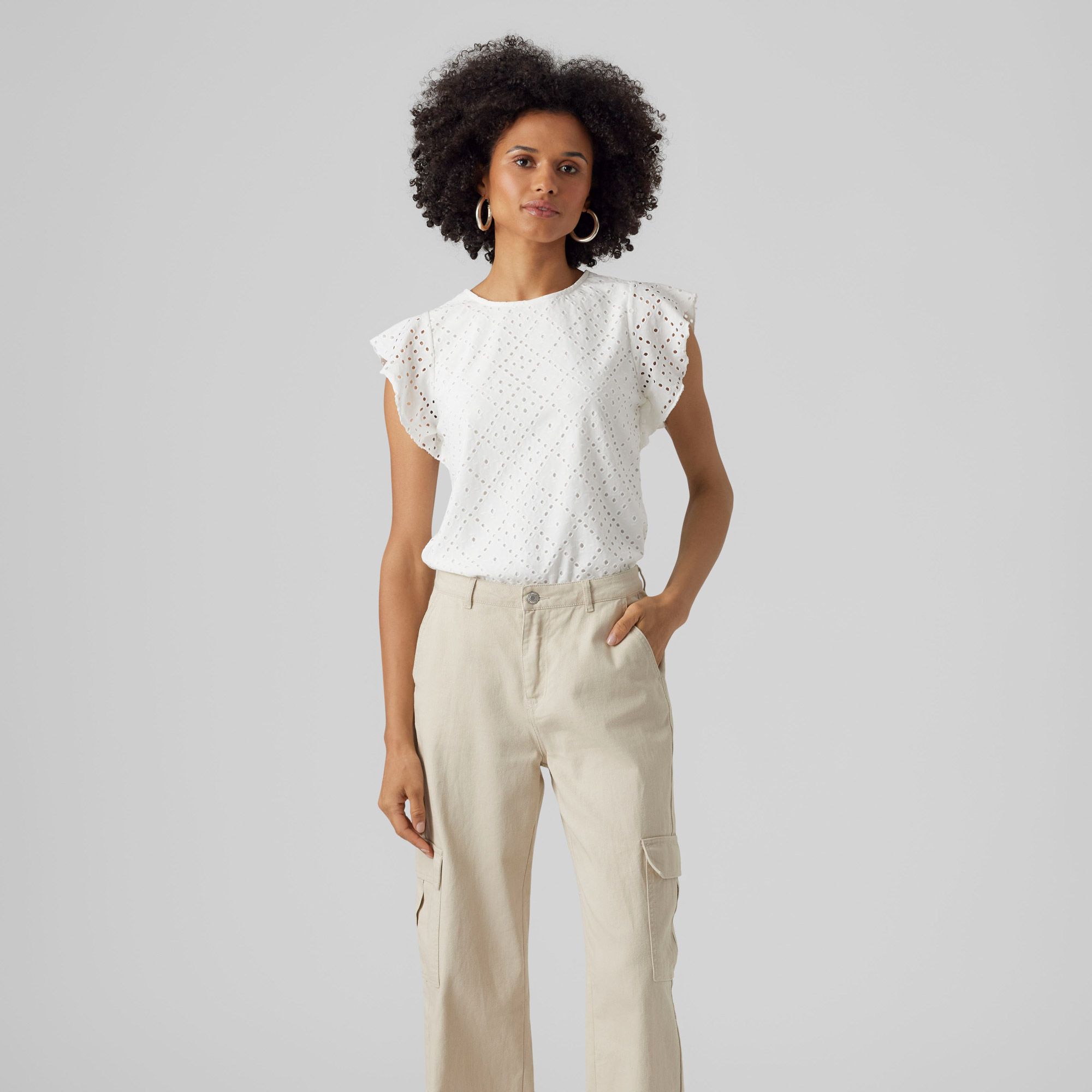 Vero Moda Tassa Frill Shirt Dames