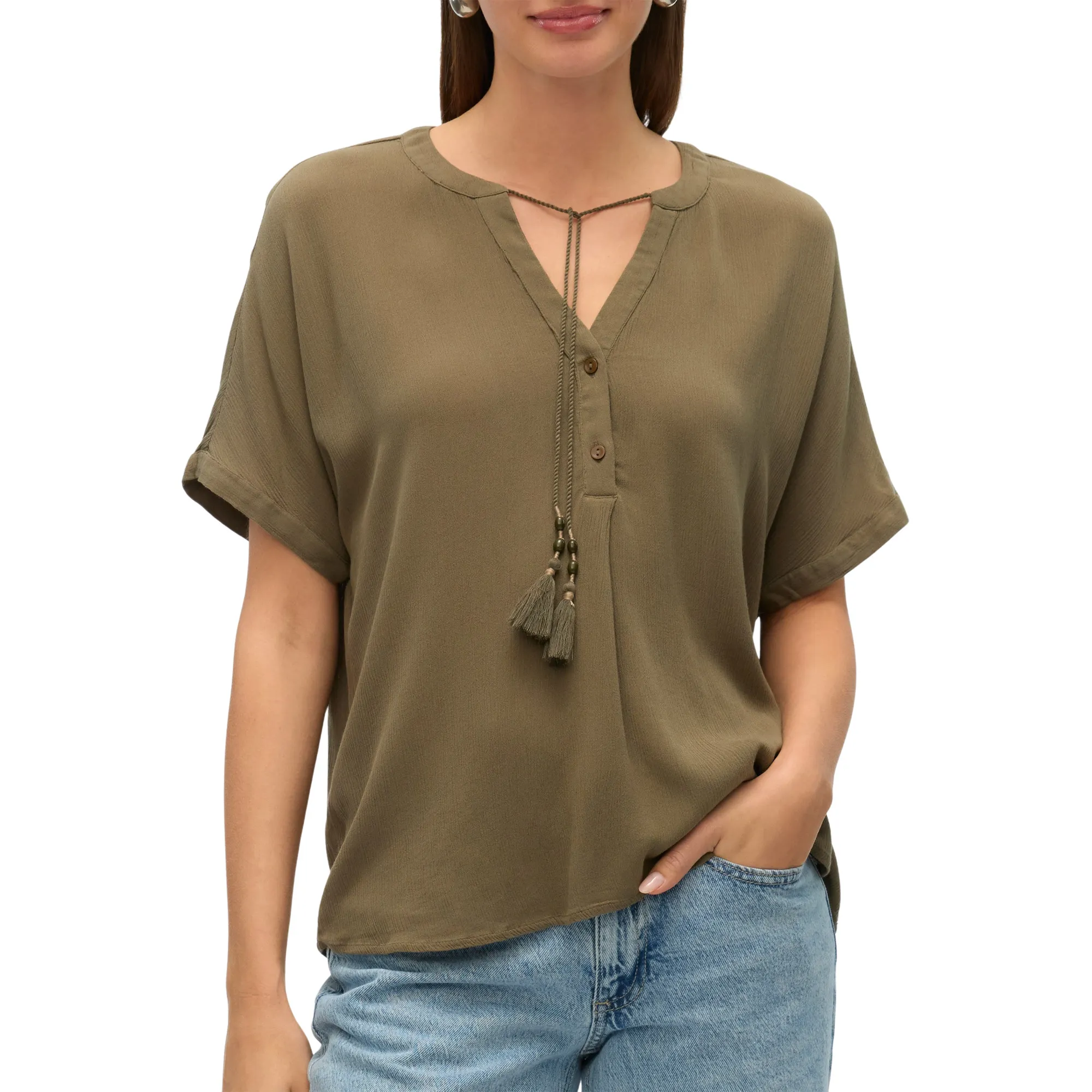 Vero Moda Bente SS Wide Shirt Dames