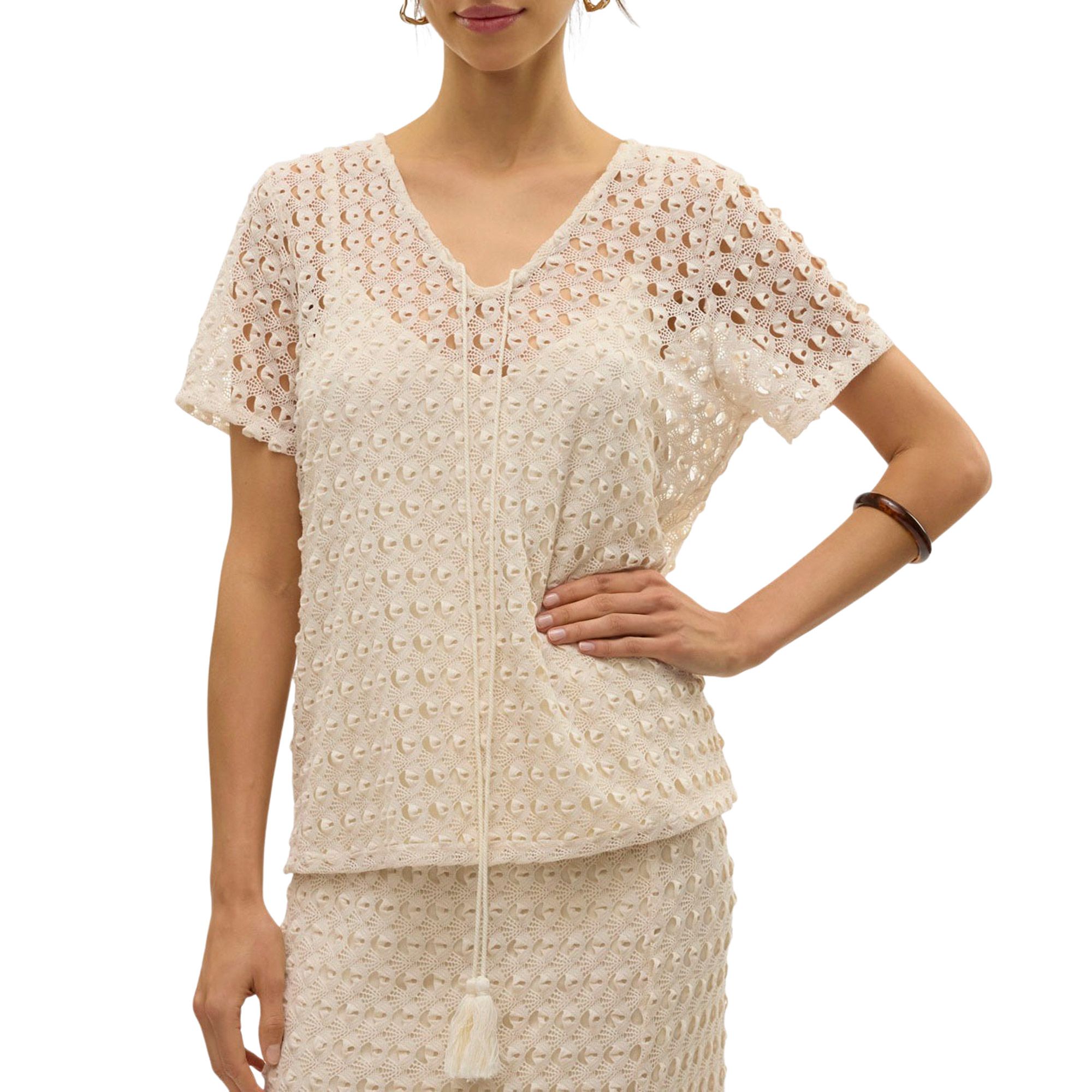 Vero Moda Dylie V-neck Woven Shirt Dames