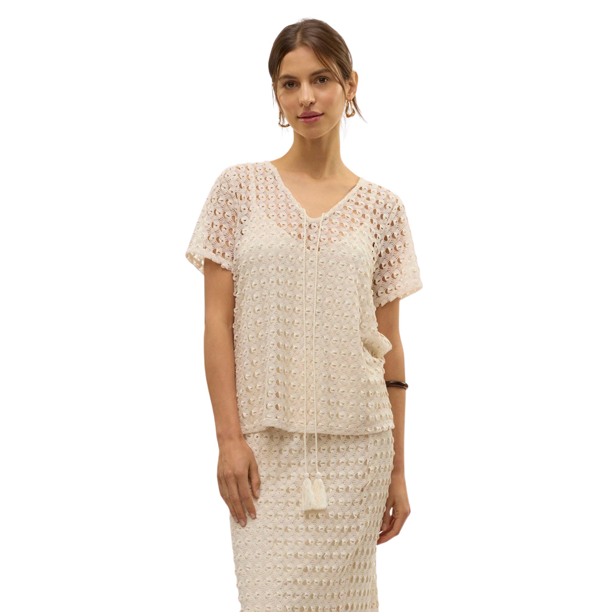 Vero Moda Dylie V-neck Woven Shirt Dames