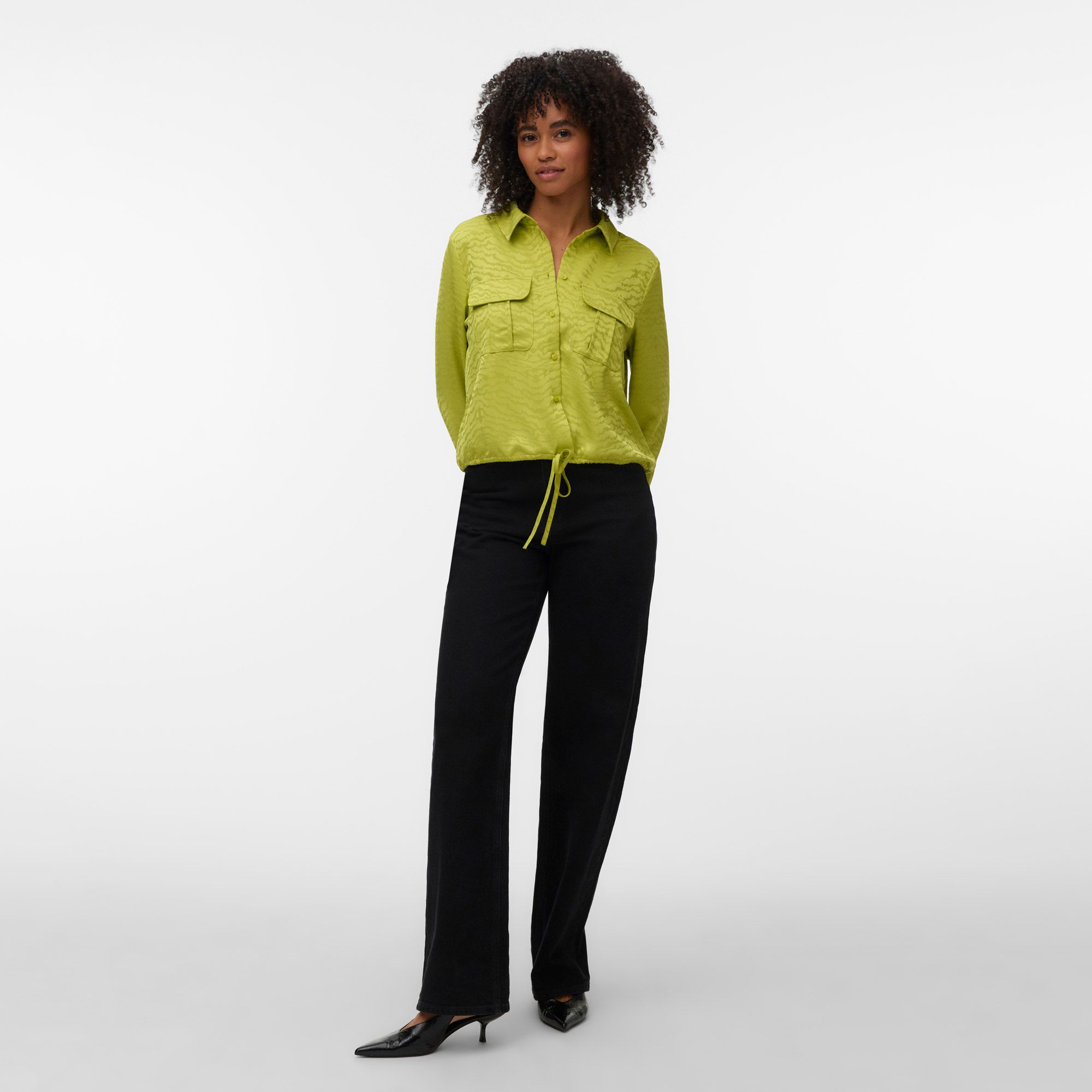 Vero Moda Marys Kira Tie LS Shirt Dames