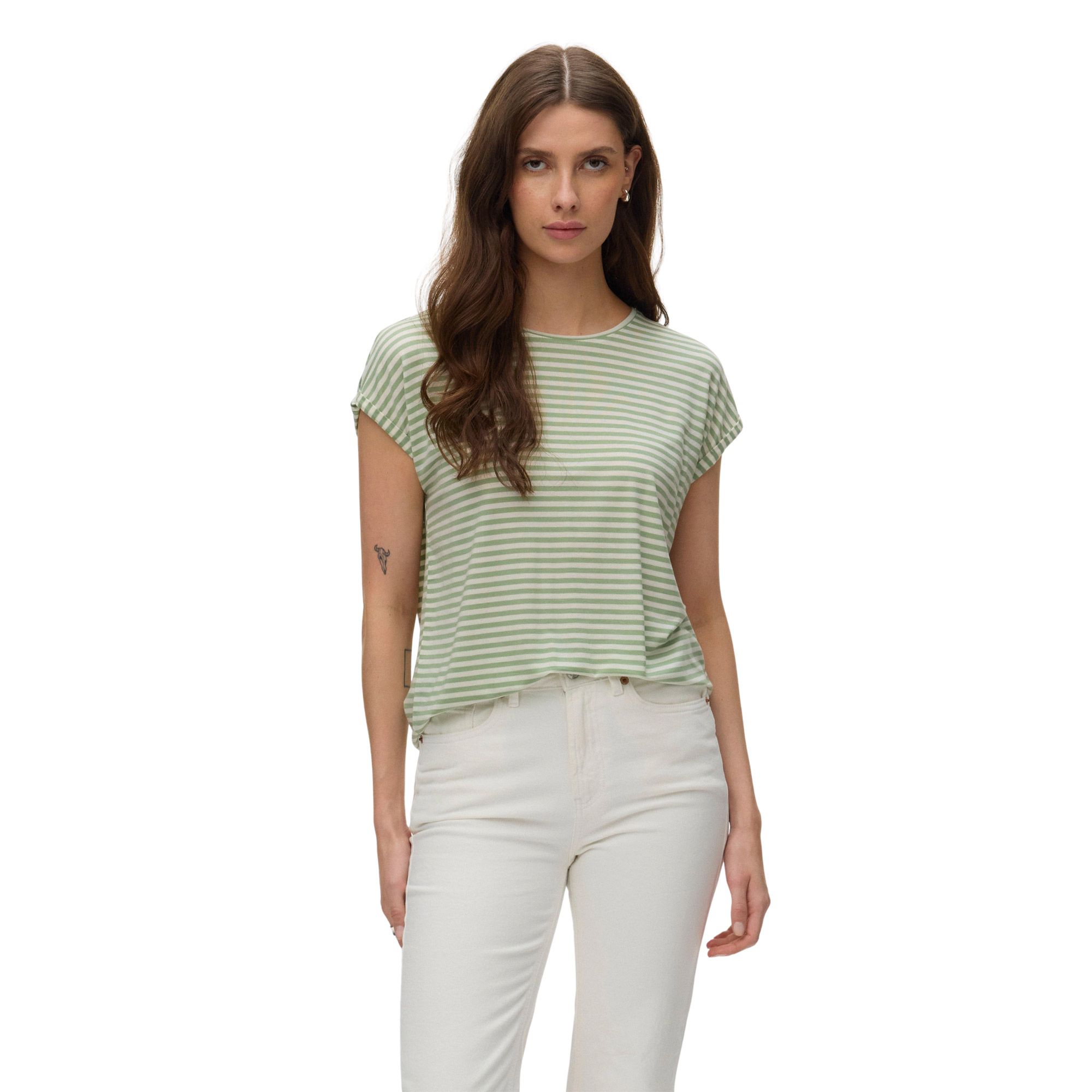 Vero Moda Ava Plain Stripe Shirt Dames