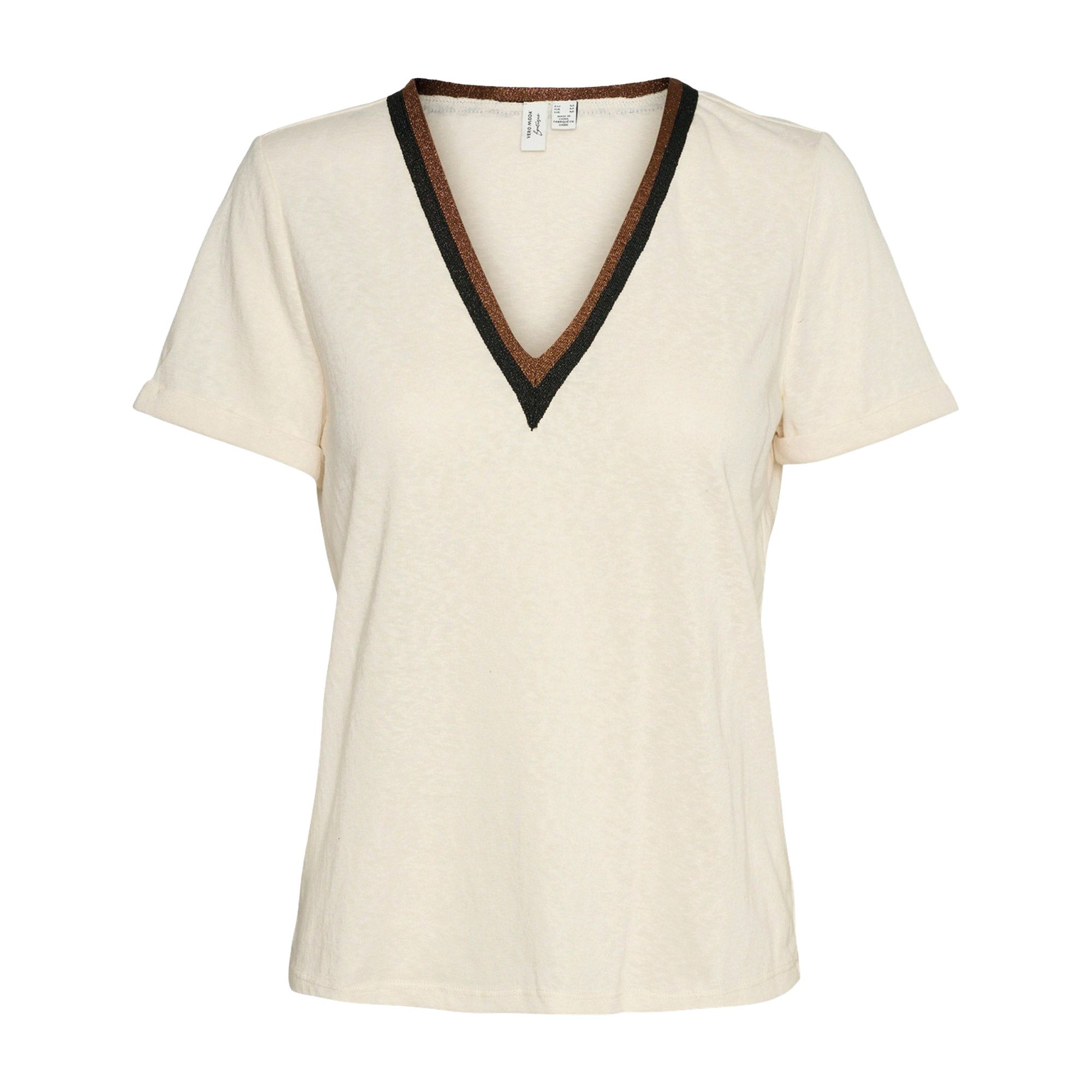 Vero Moda Valdola SS V-neck Shirt Dames