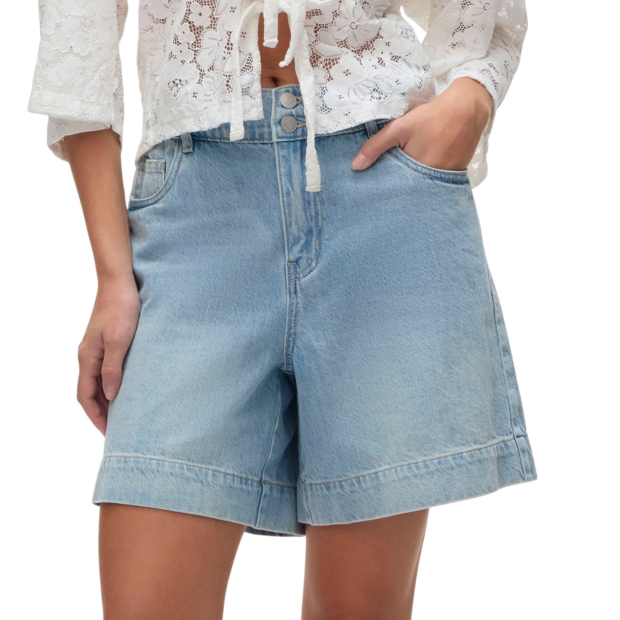 Vero Moda Lucca Bermuda Denim Short Dames
