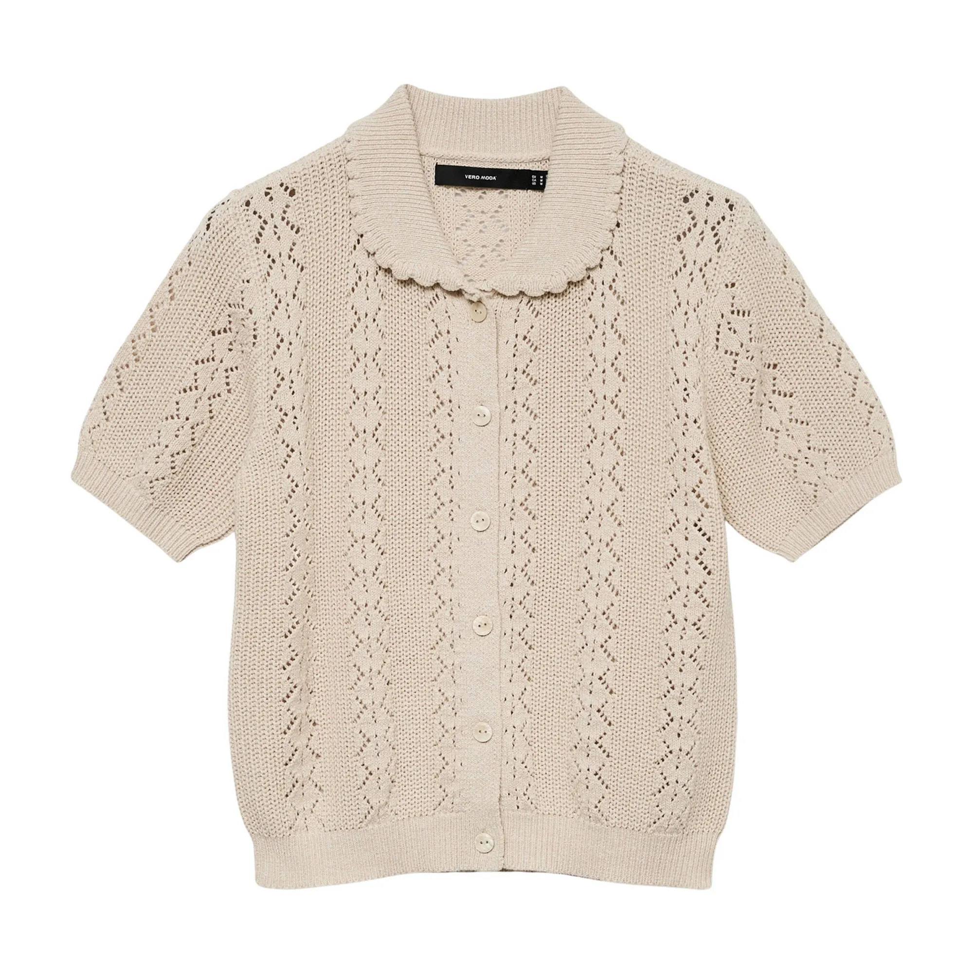 Vero Moda Daria SS Poloneck Knit Vest Dames