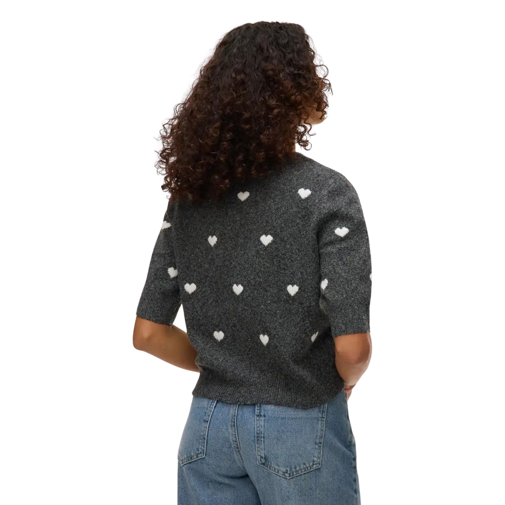 Vero Moda Doffy Intarsia 2/4 Knit Pullover Damen