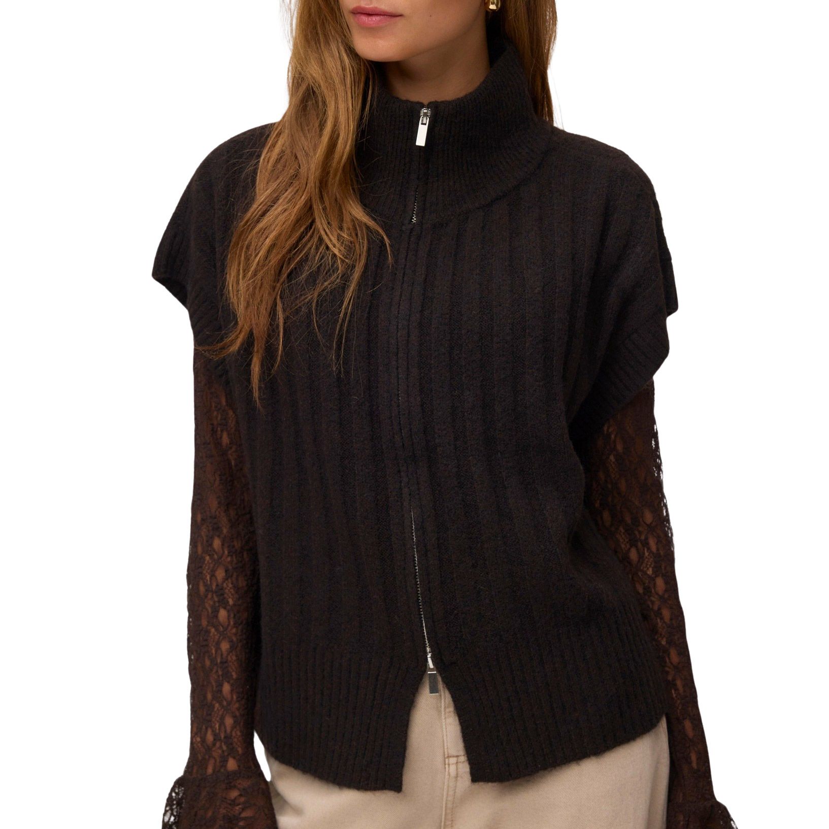 Vero Moda Bang Gebreid Gilet Dames