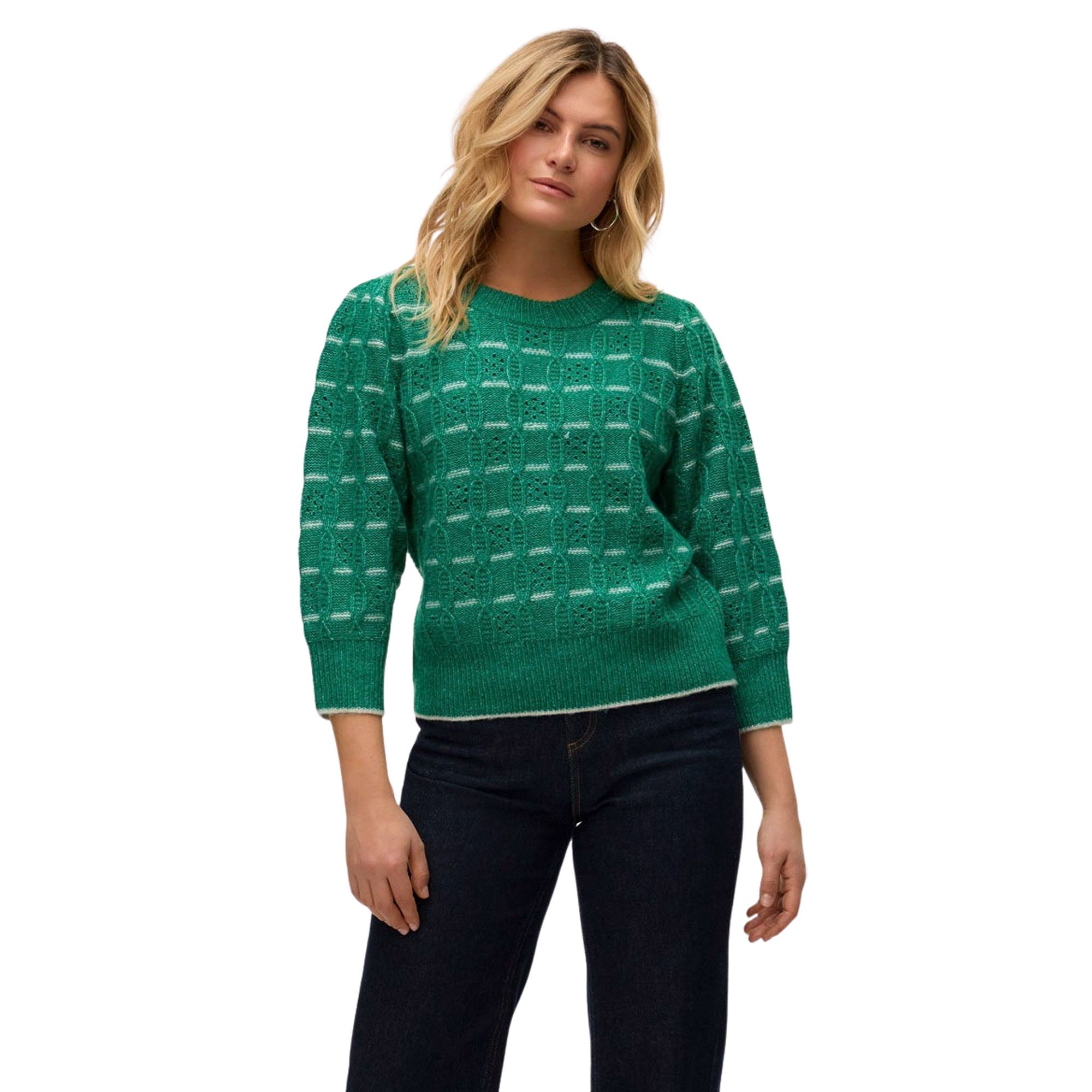 Vero Moda New Leonor 3/4 Crewneck Sweater Dames