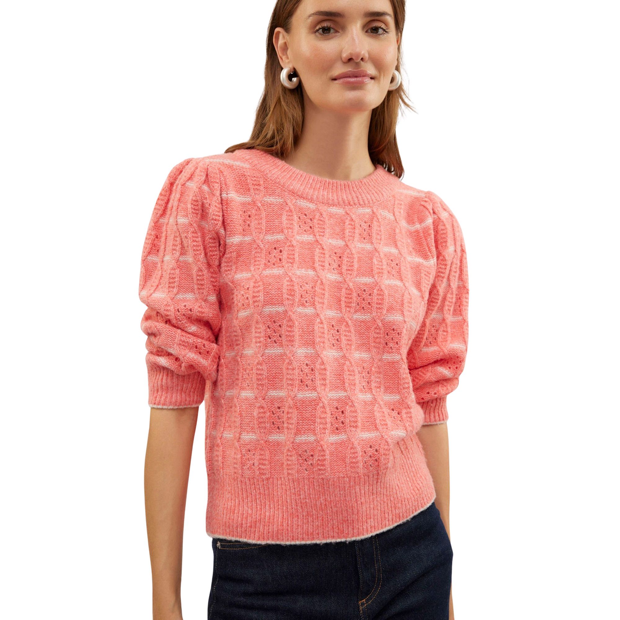 Vero Moda New Leonor 3/4 Crewneck Sweater Dames
