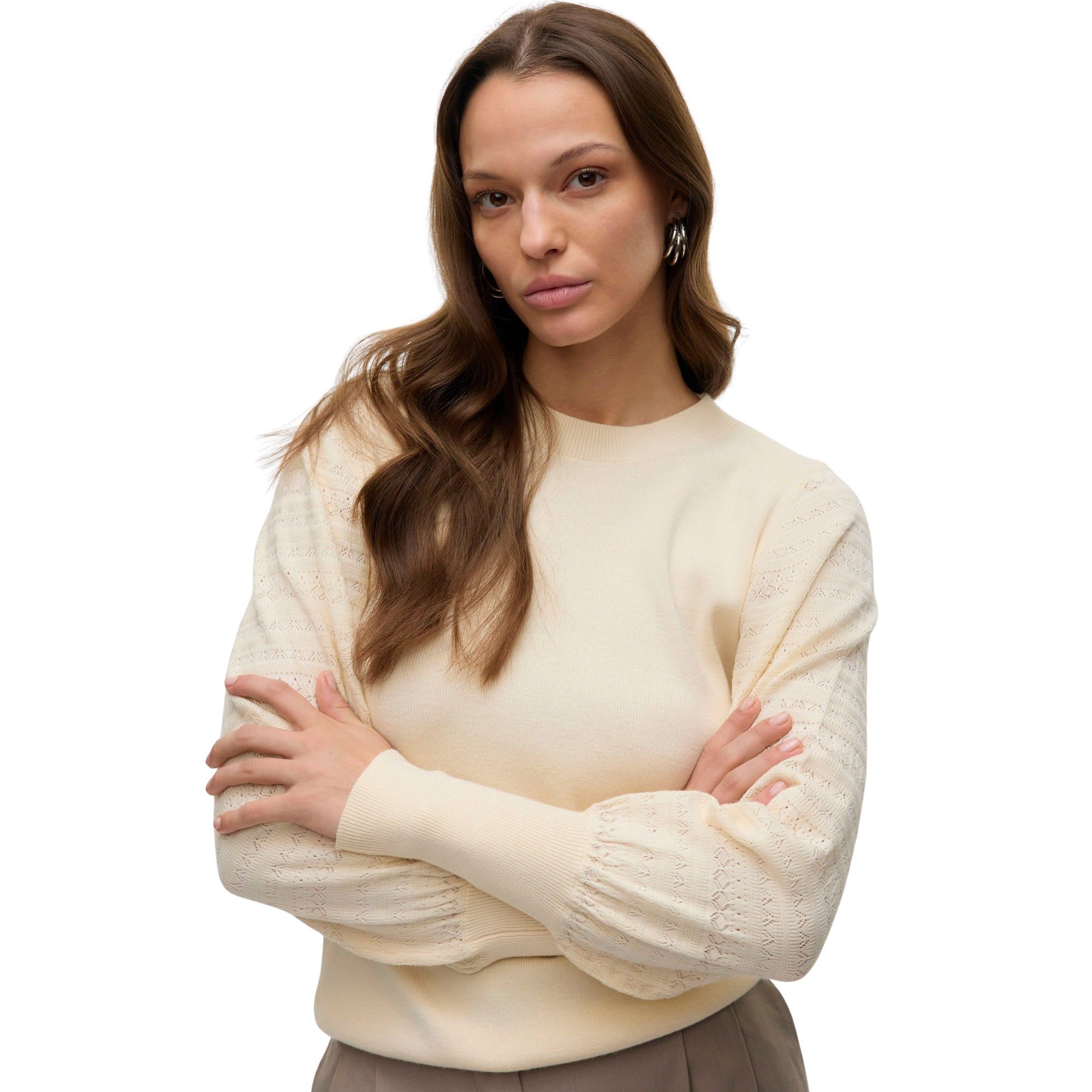 Vero Moda Holly Pointelle Gebreide Trui Dames