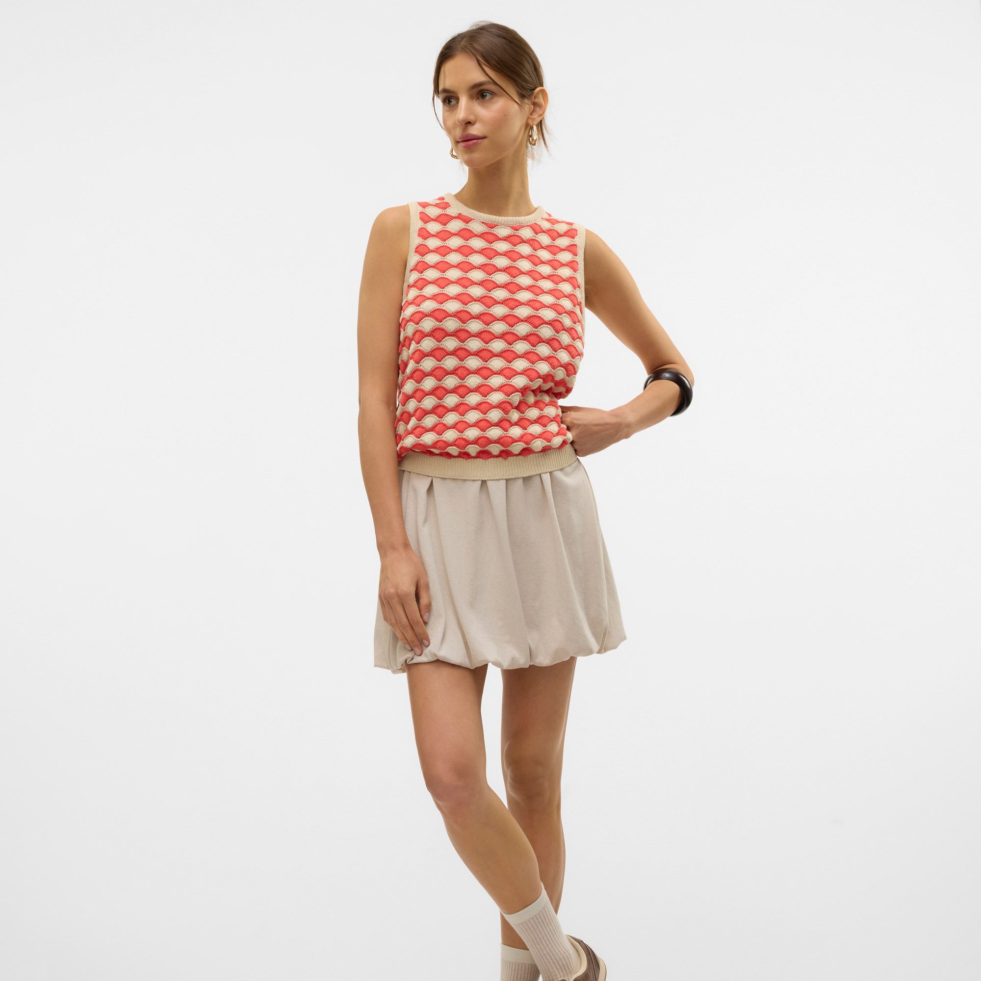 Vero Moda Carry Sleeveless Crew Sweater Dames