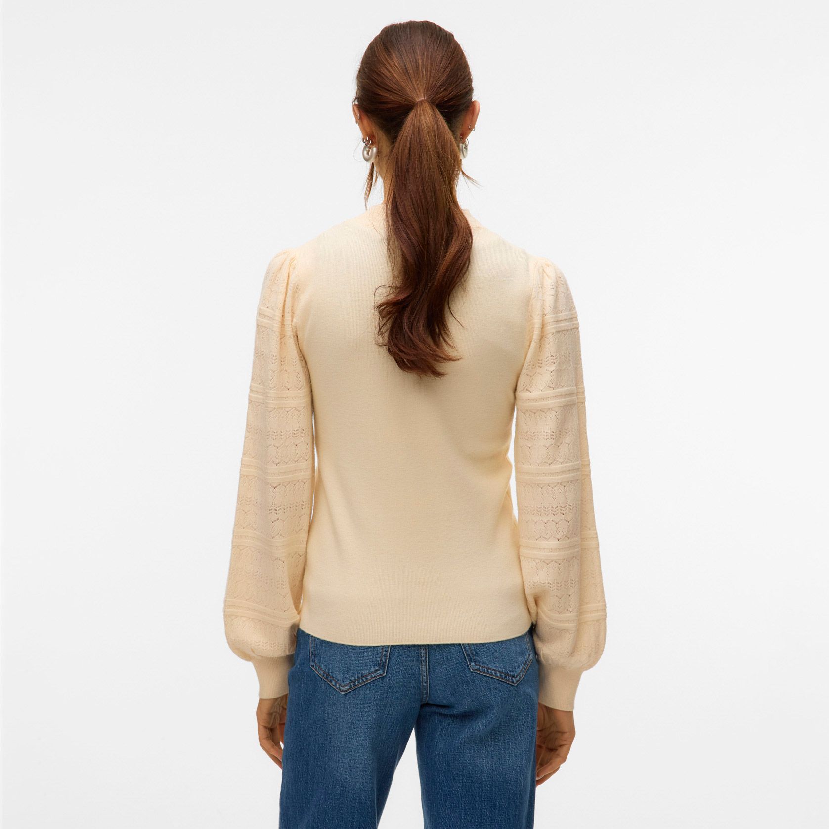 Vero Moda New Limone LS Highneck Sweater Dames