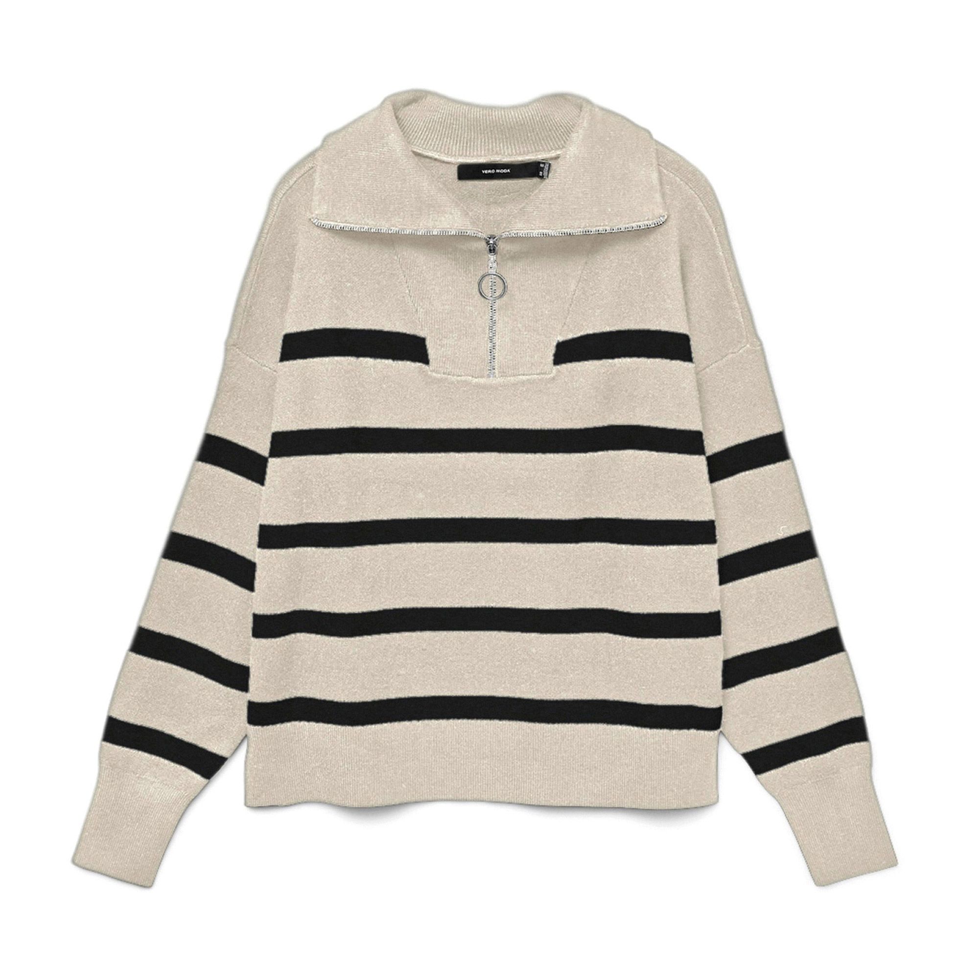 Vero Moda Saba Stripe Highneck Trui Dames