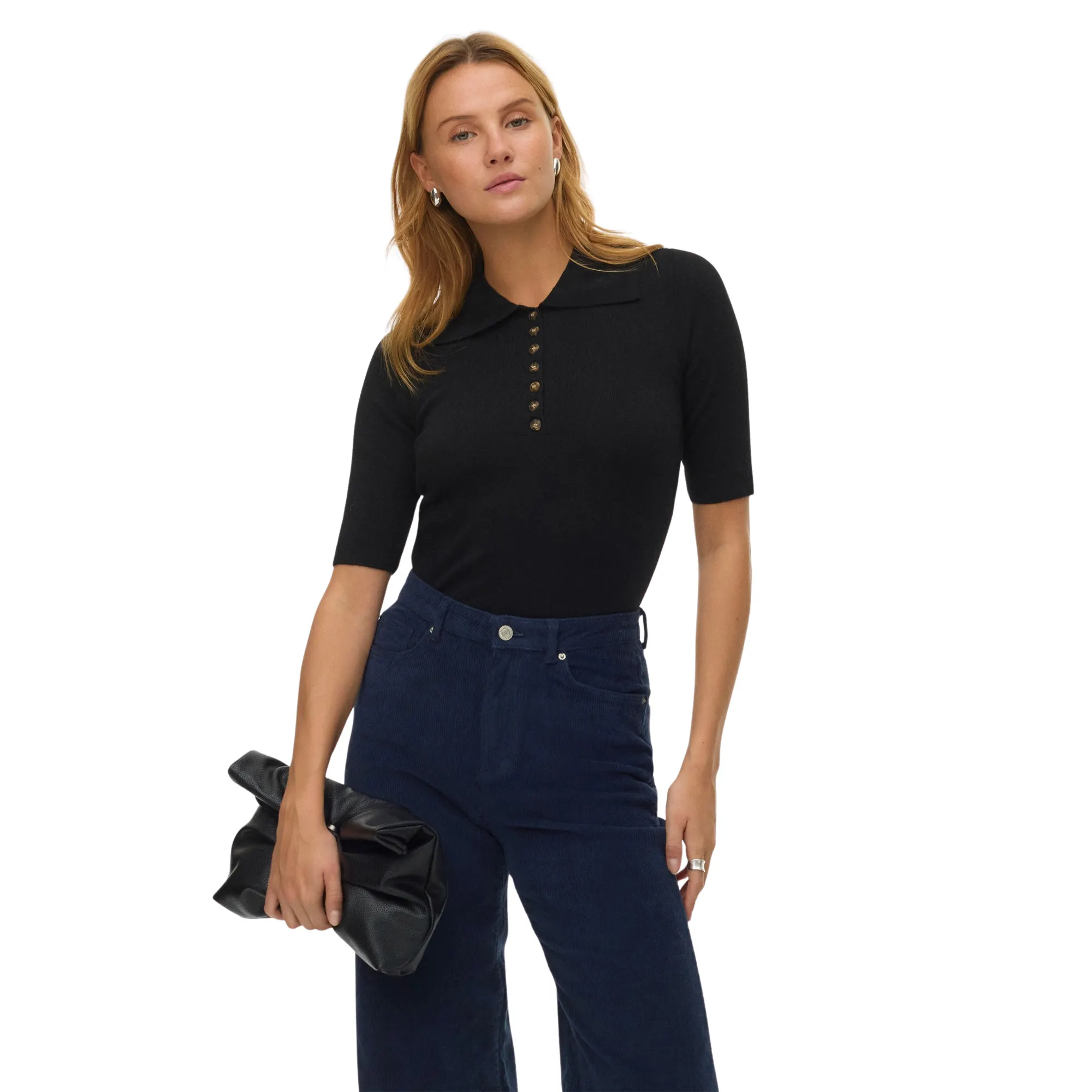 Vero Moda Marina 2/4 Poloneck Top Dames