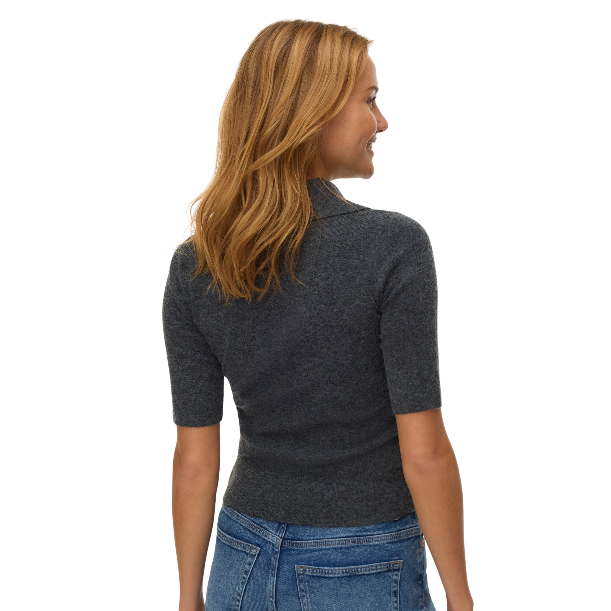Vero Moda Marina 2/4 Poloneck Top Dames