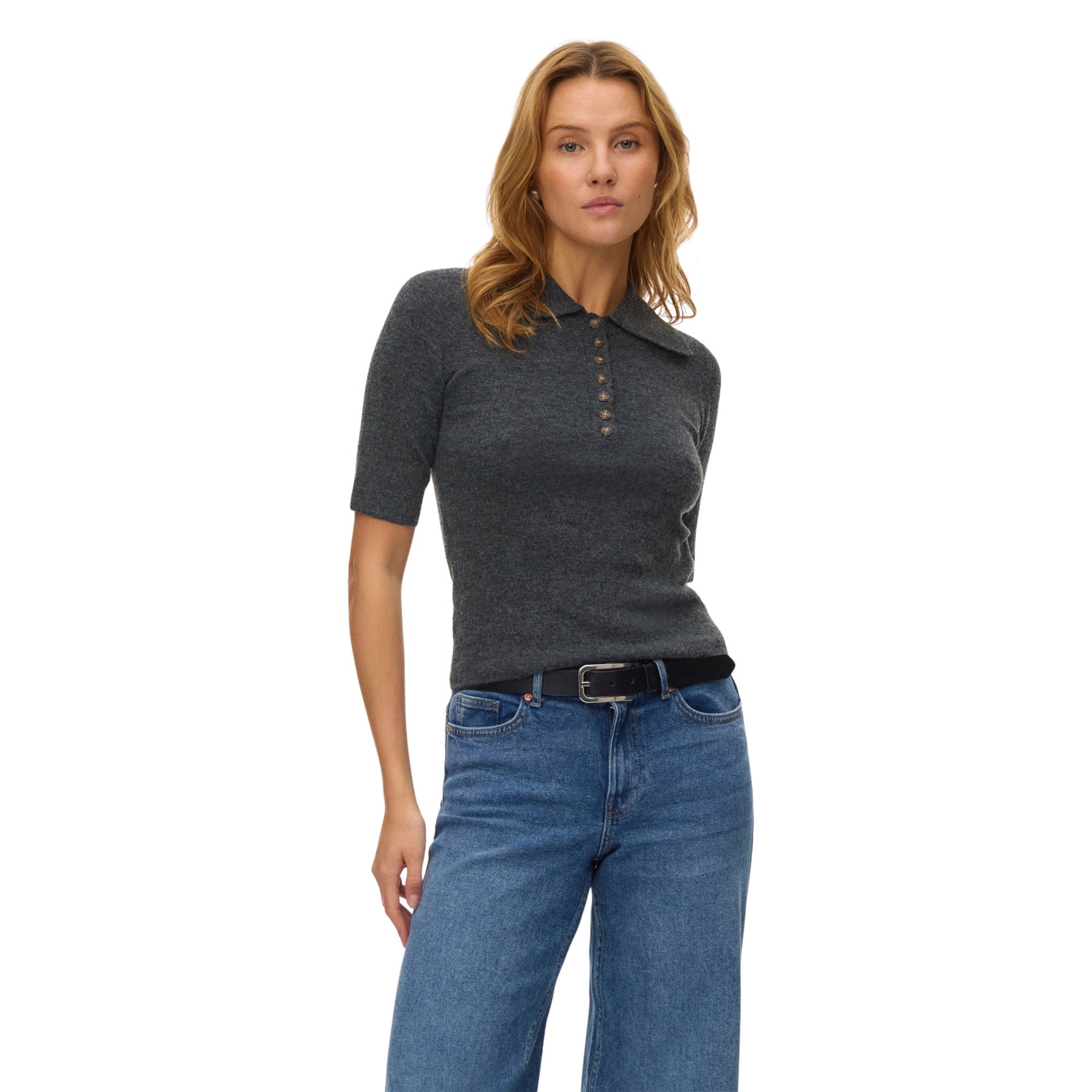 Vero Moda Marina 2/4 Poloneck Top Dames