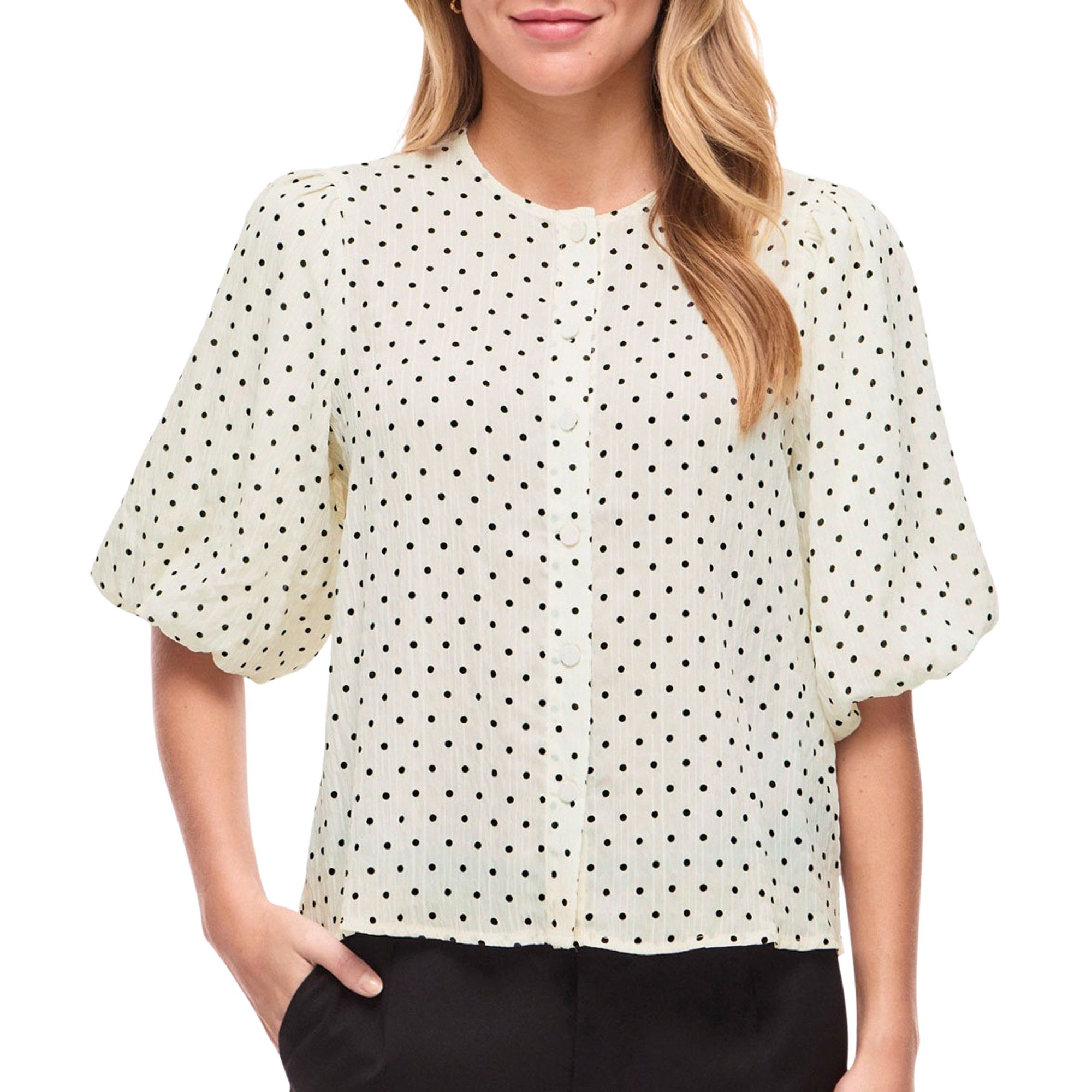 Vila Ea 2/4 Button Blouse Dames