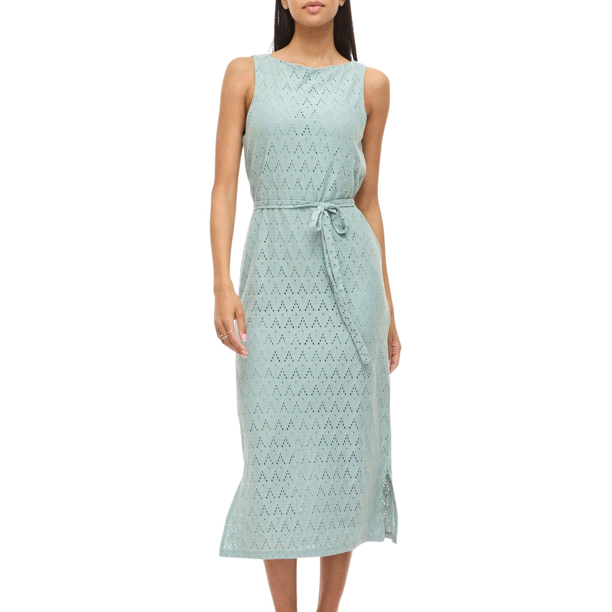 Vila Malina V-Neck Midi Jurk Dames