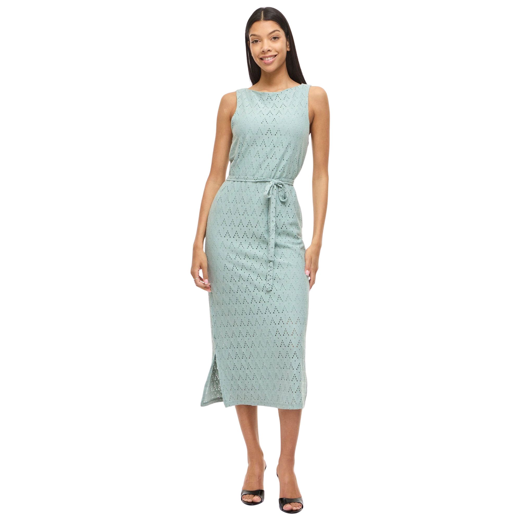 Vila Malina V-Neck Midi Jurk Dames