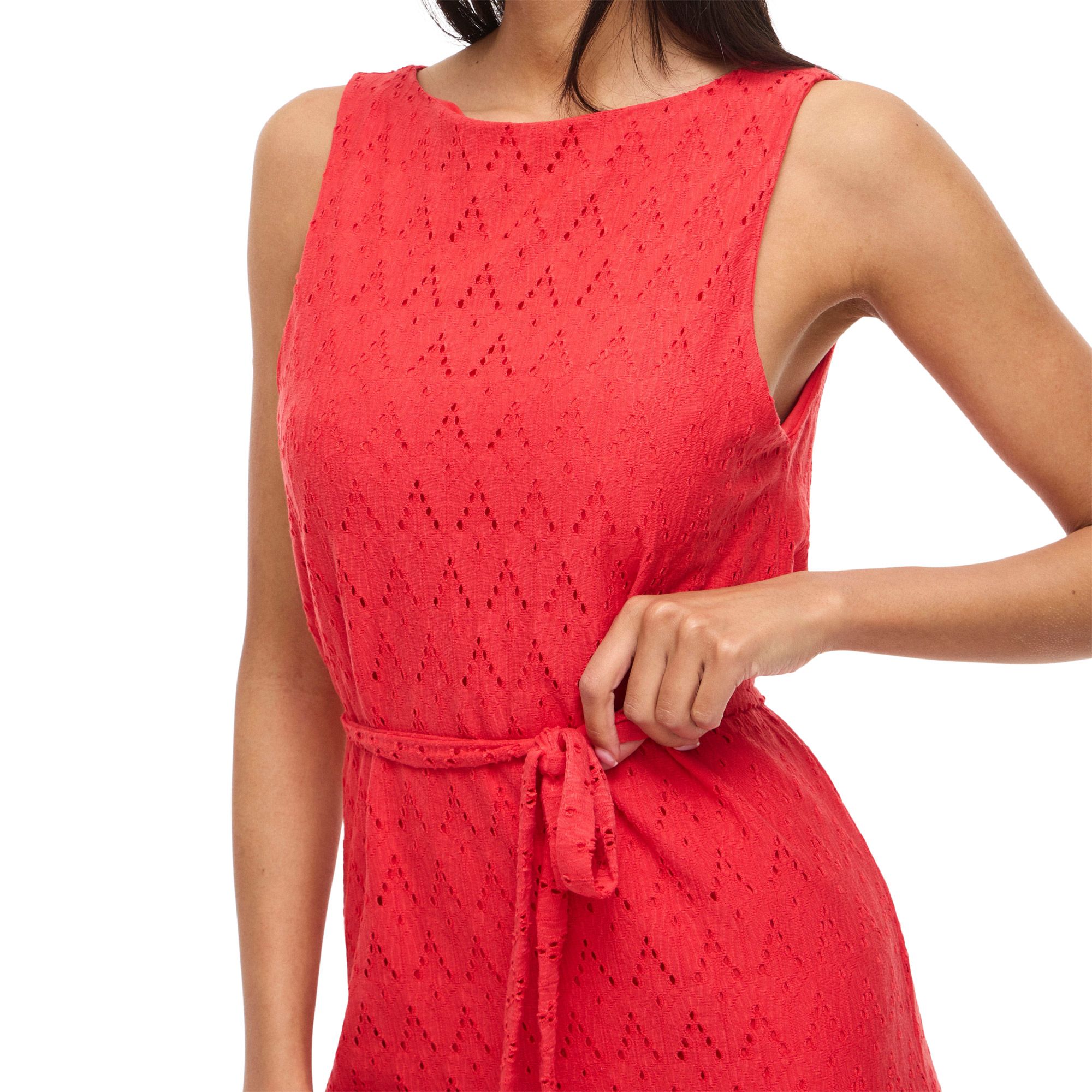Vila Malina V-Neck Midi Jurk Dames