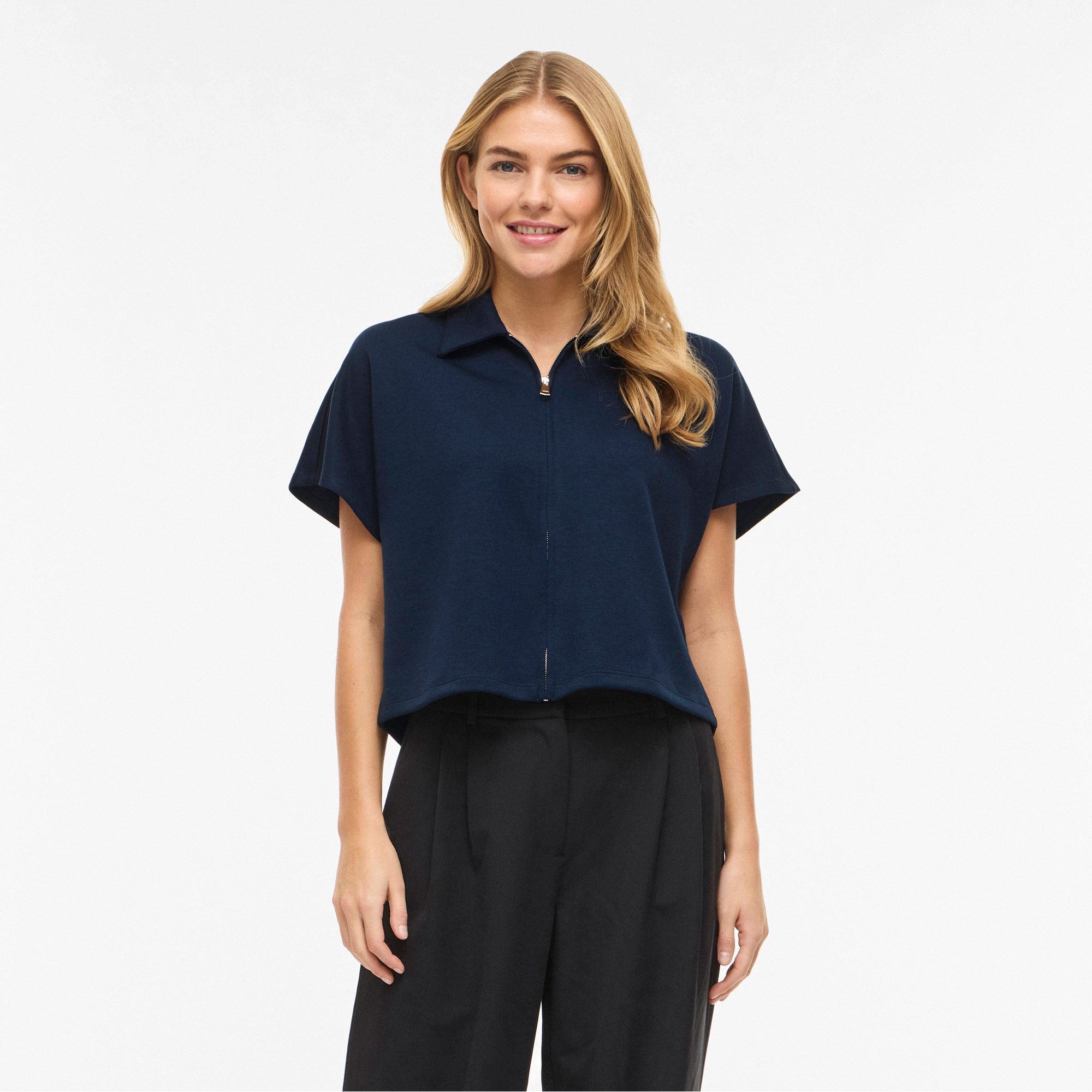 Vila Siffie Collar Zipper Shirt Dames