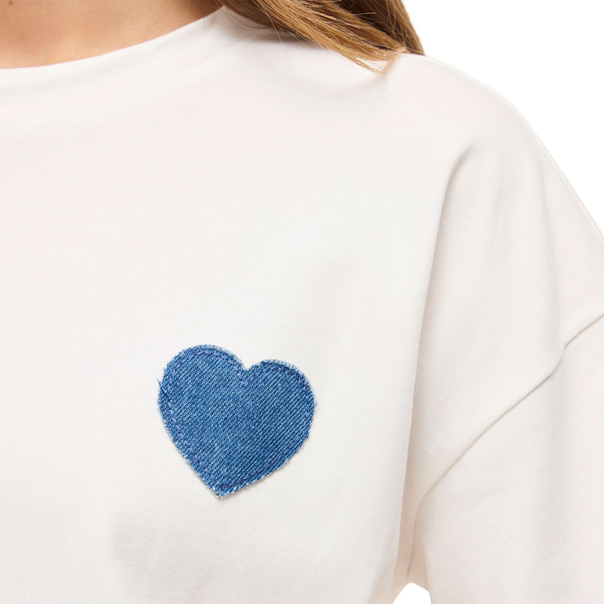 Vila Monie Heart Crew Shirt Dames