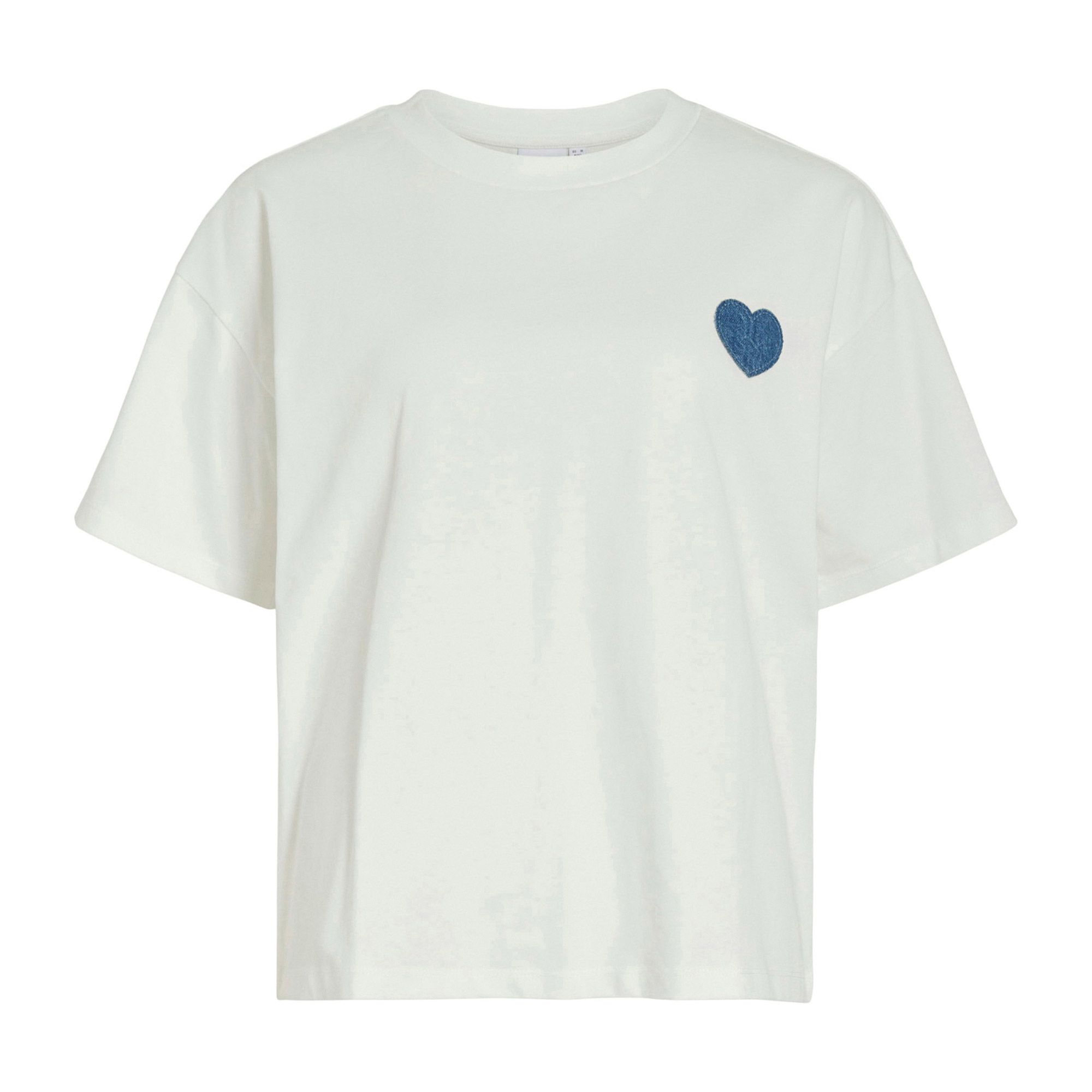 Vila Monie Heart Crew Shirt Dames