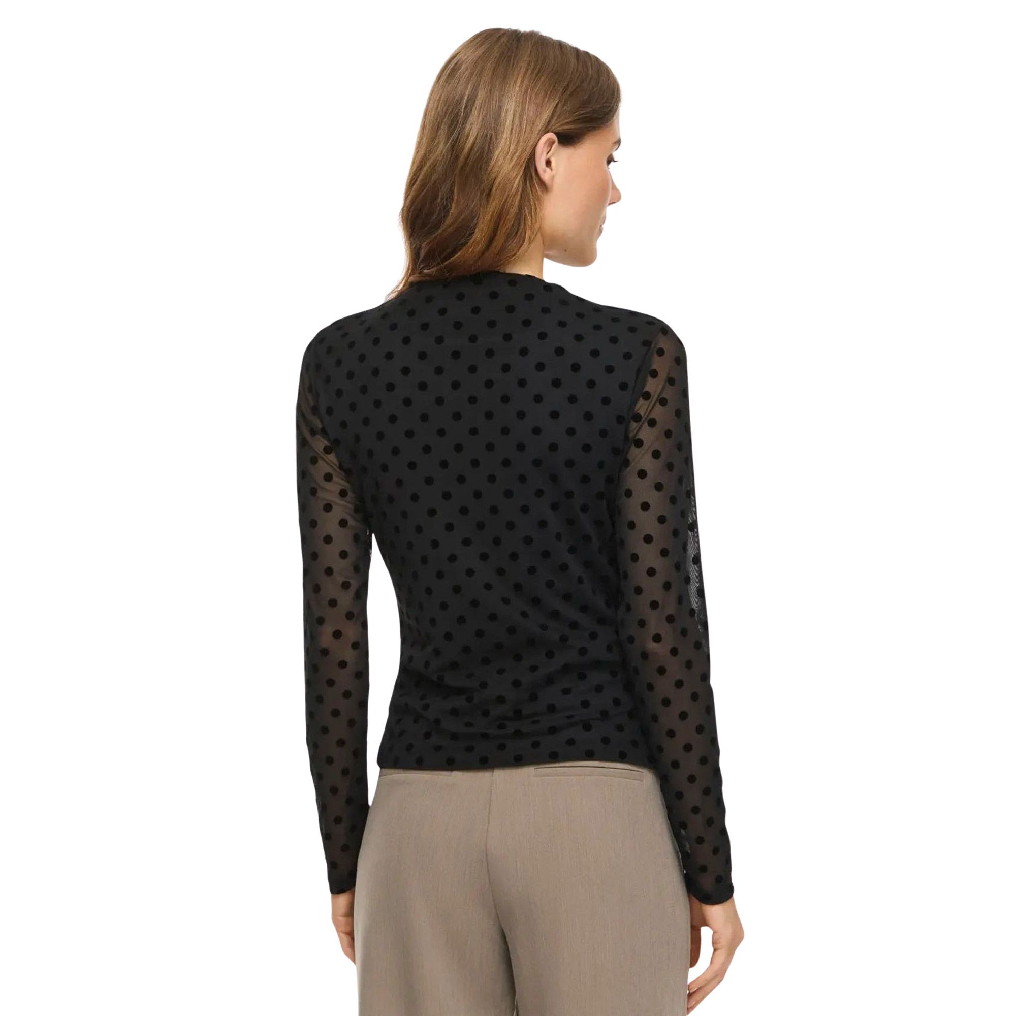 Top Vila Rikke Funnel Neck LS Femmes