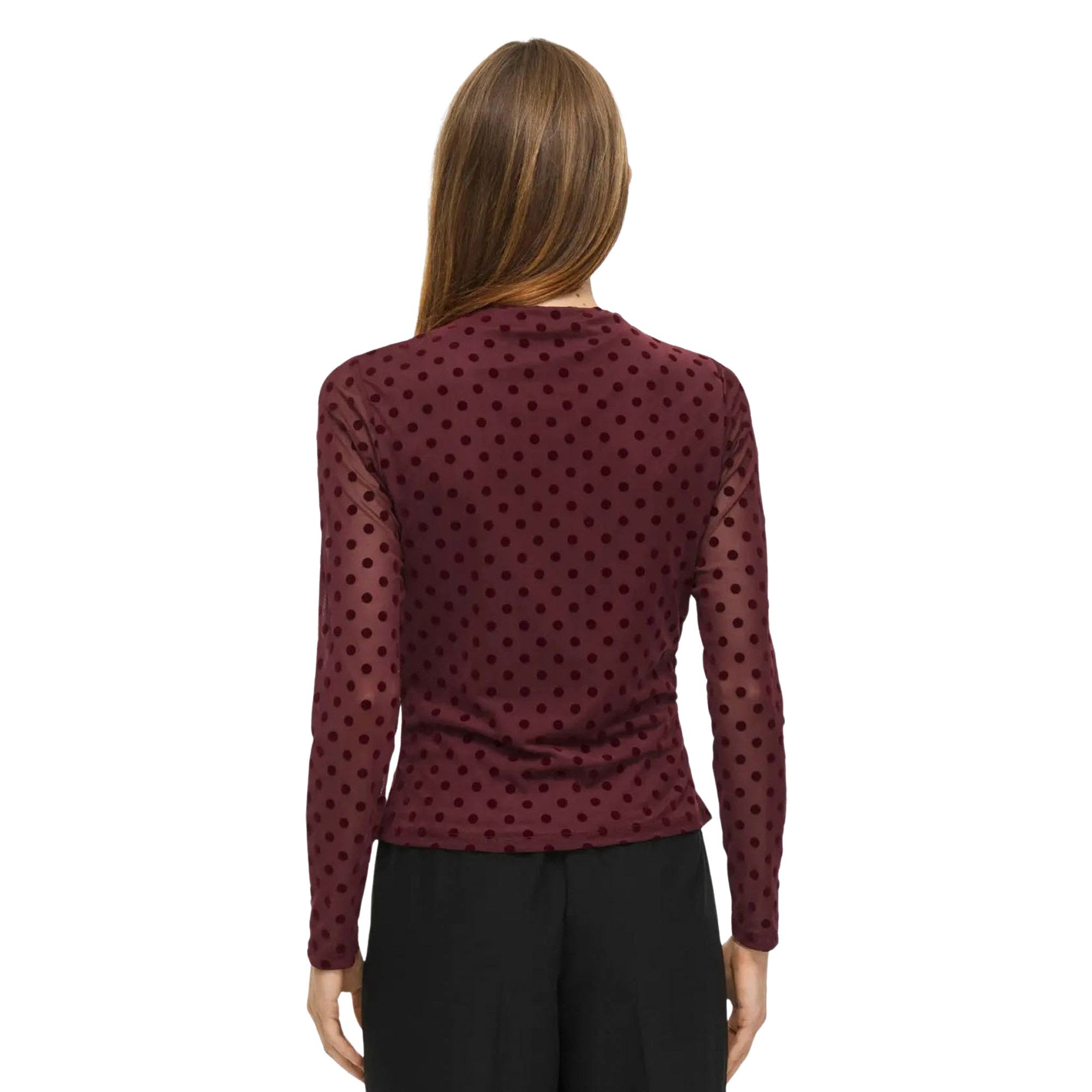 Top Vila Rikke Funnel Neck LS Femmes