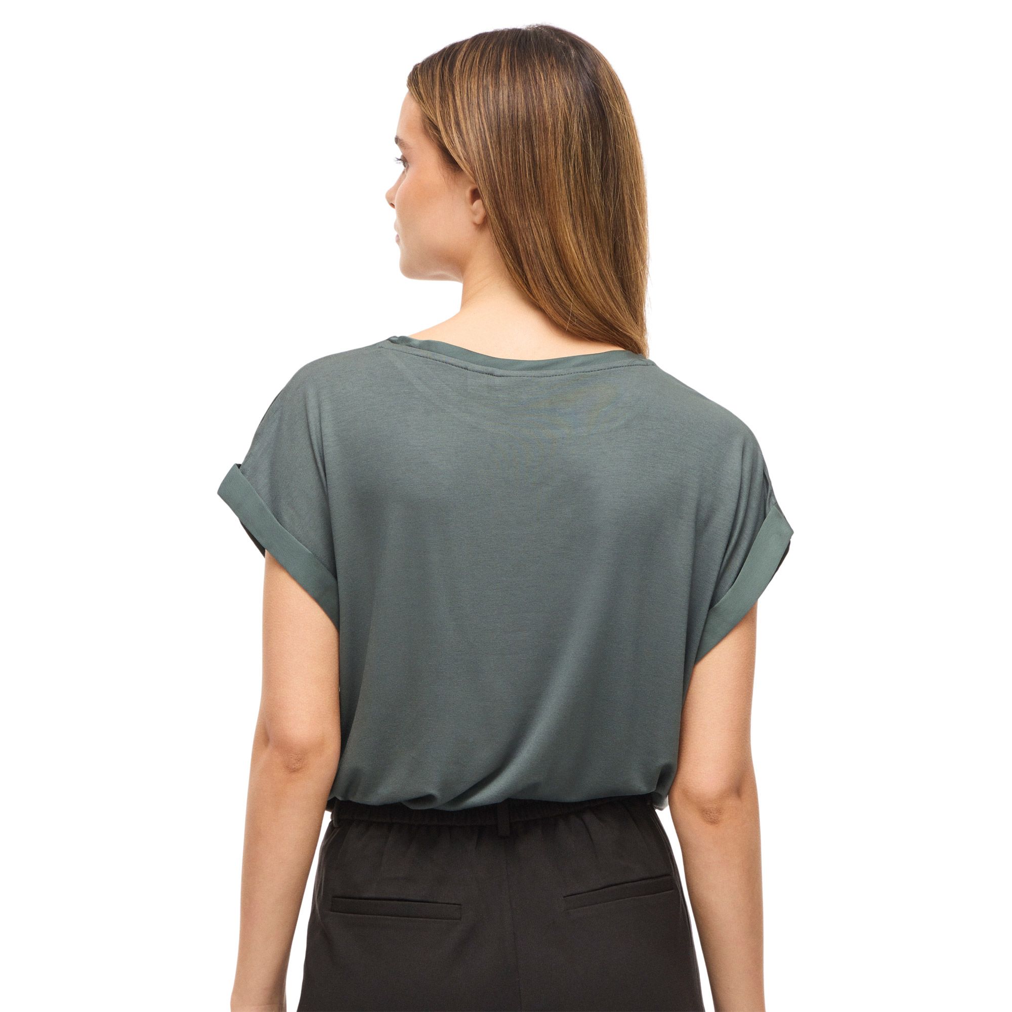 Vila Ellette Satin Shirt Dames
