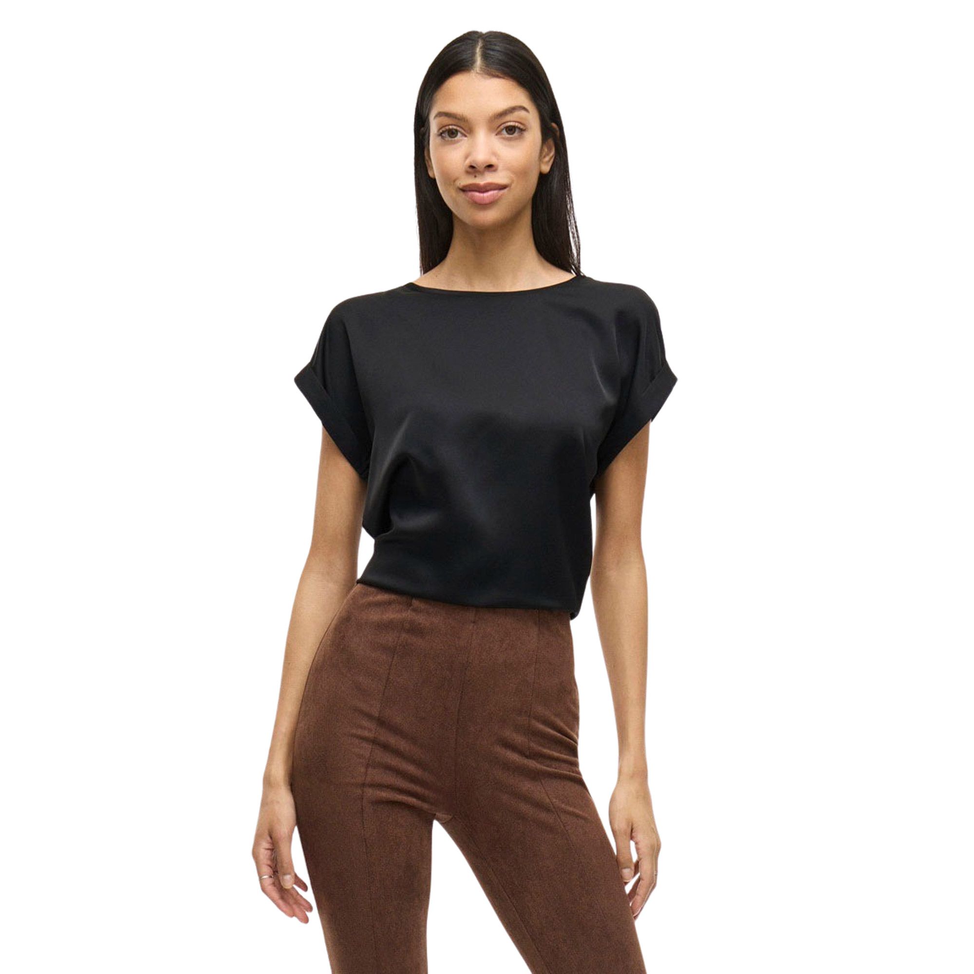 Vila Ellette Satin Shirt Dames