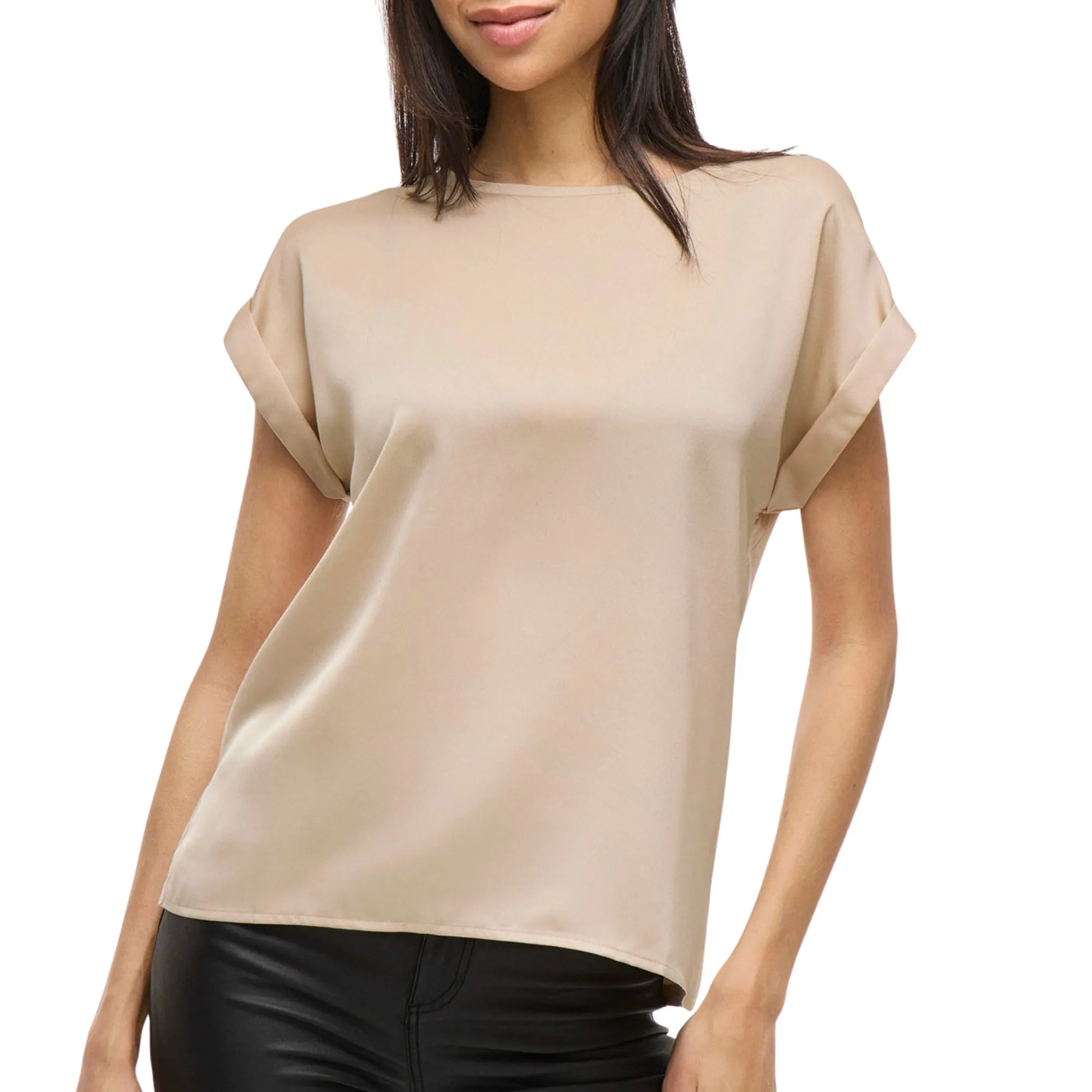 Vila Ellette Satin Shirt Dames