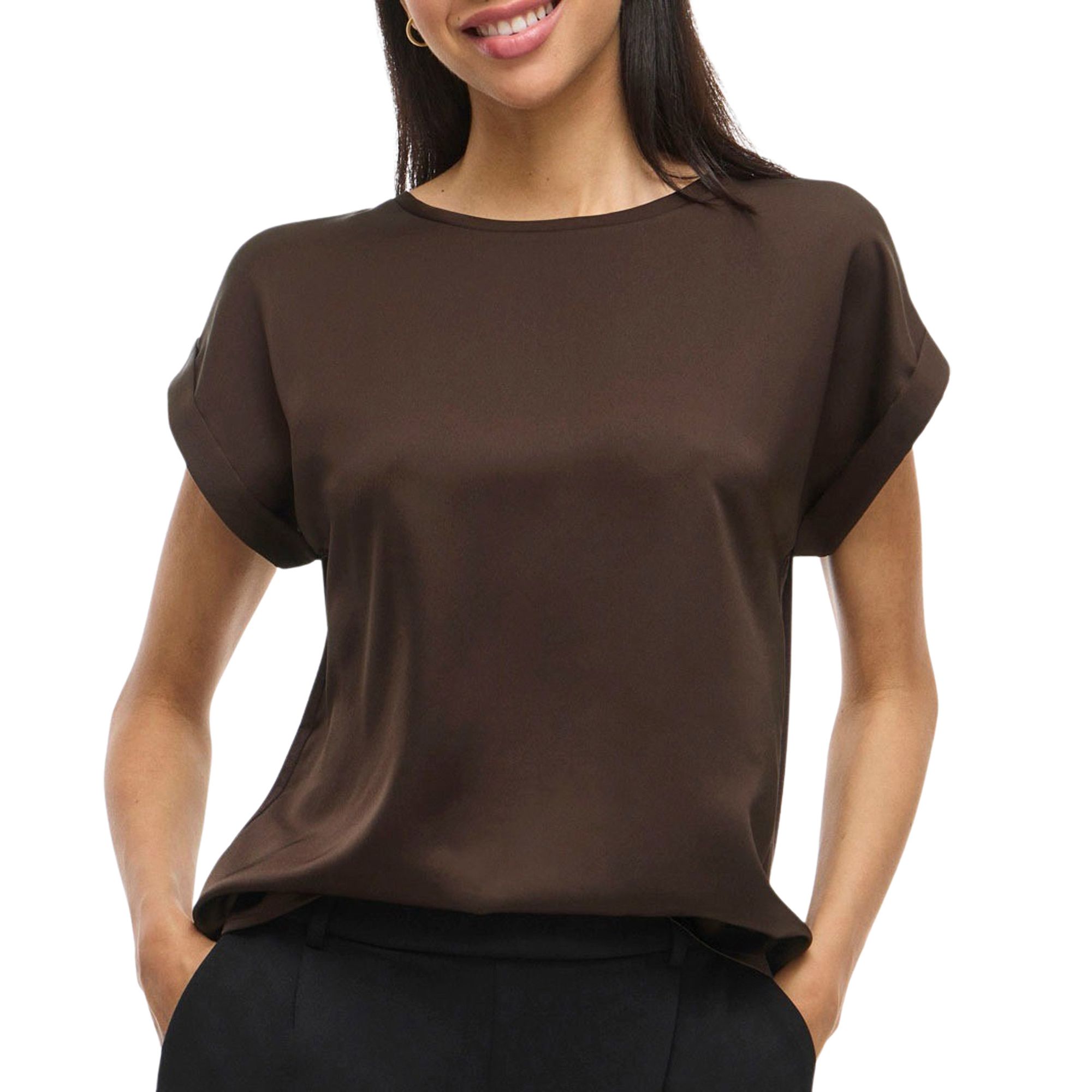 Vila Ellette Satin Shirt Dames