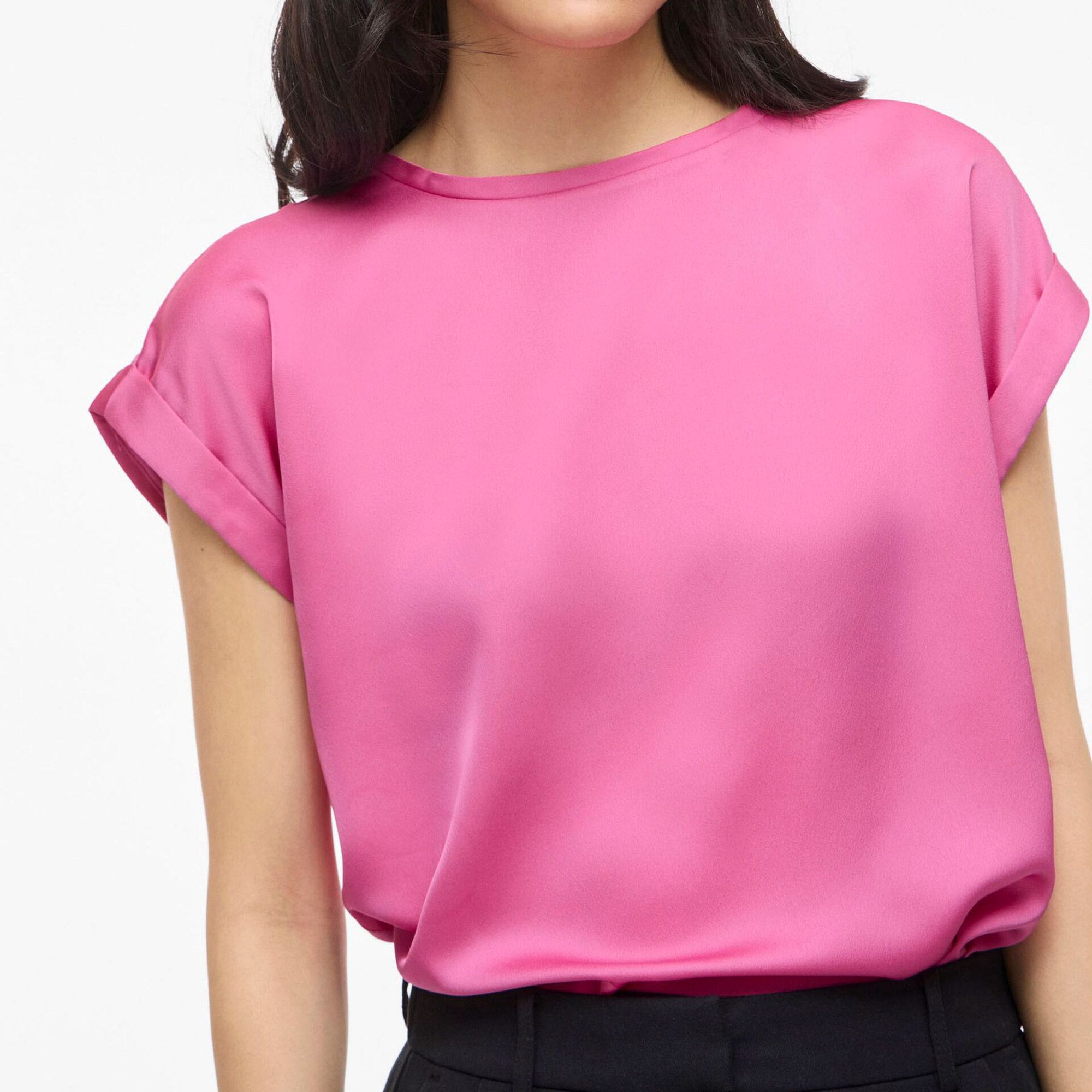 Vila Ellette Satin Shirt Dames