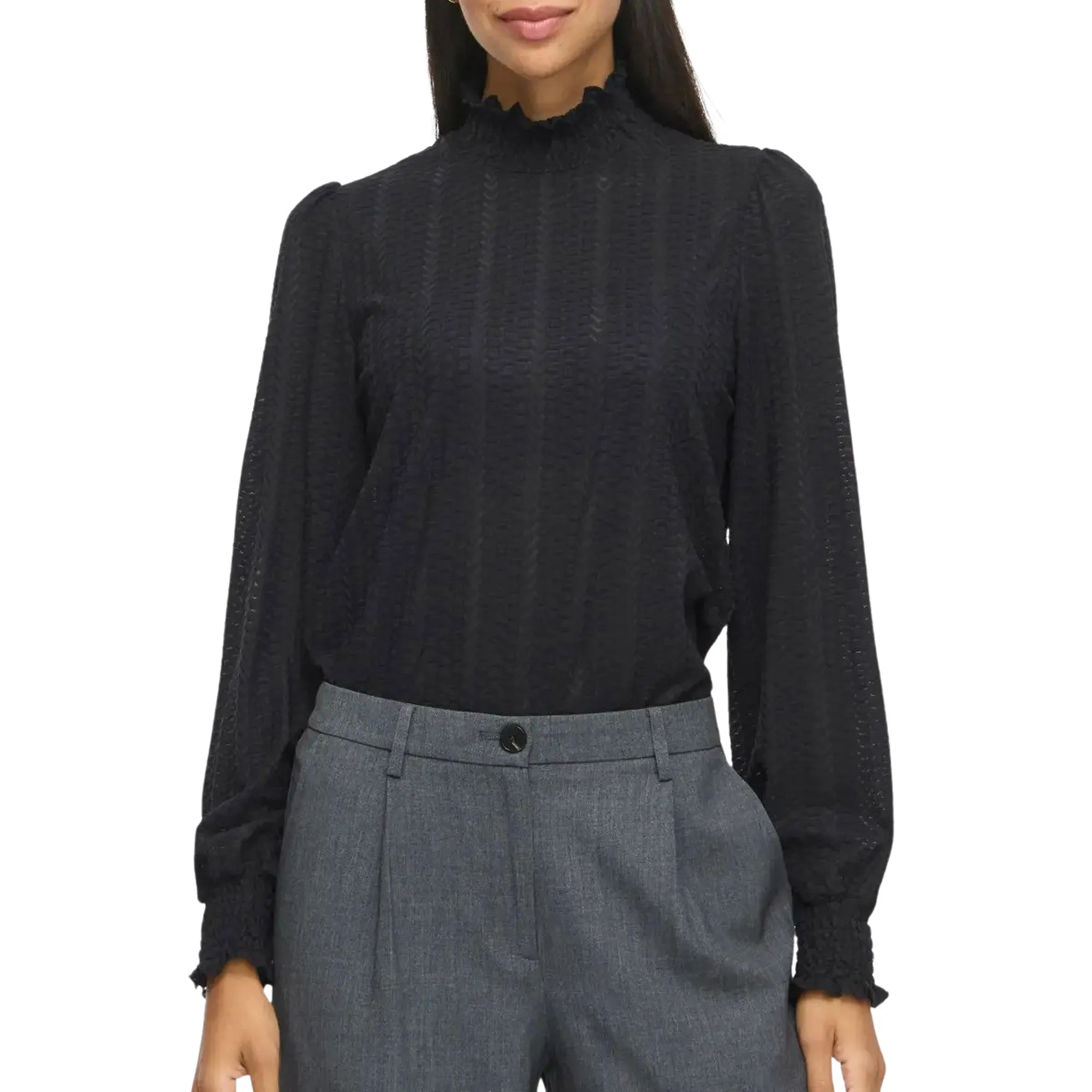 Vila Yri LS Smock Top Dames