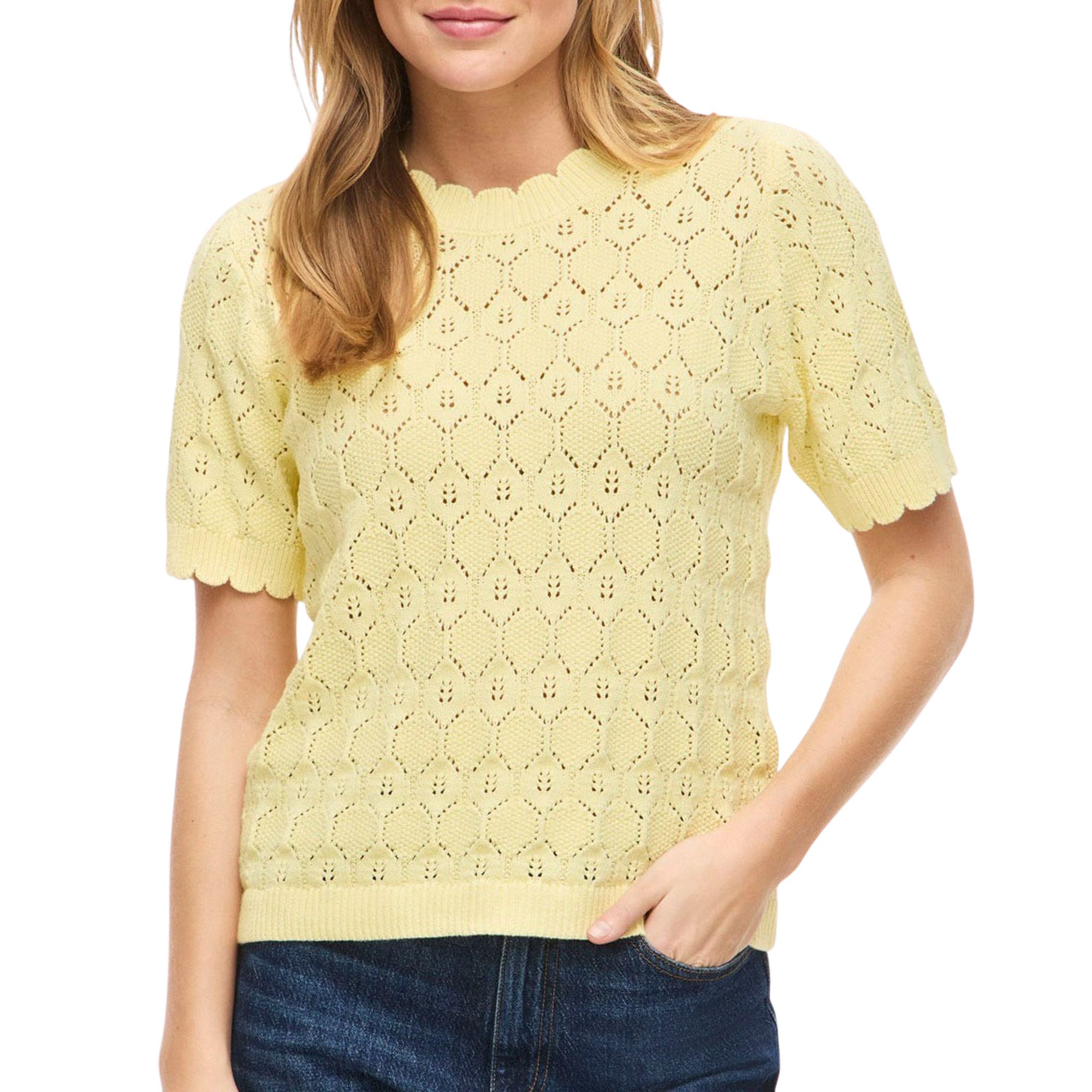 Vila Owen Pointelle Knit Shirt Dames