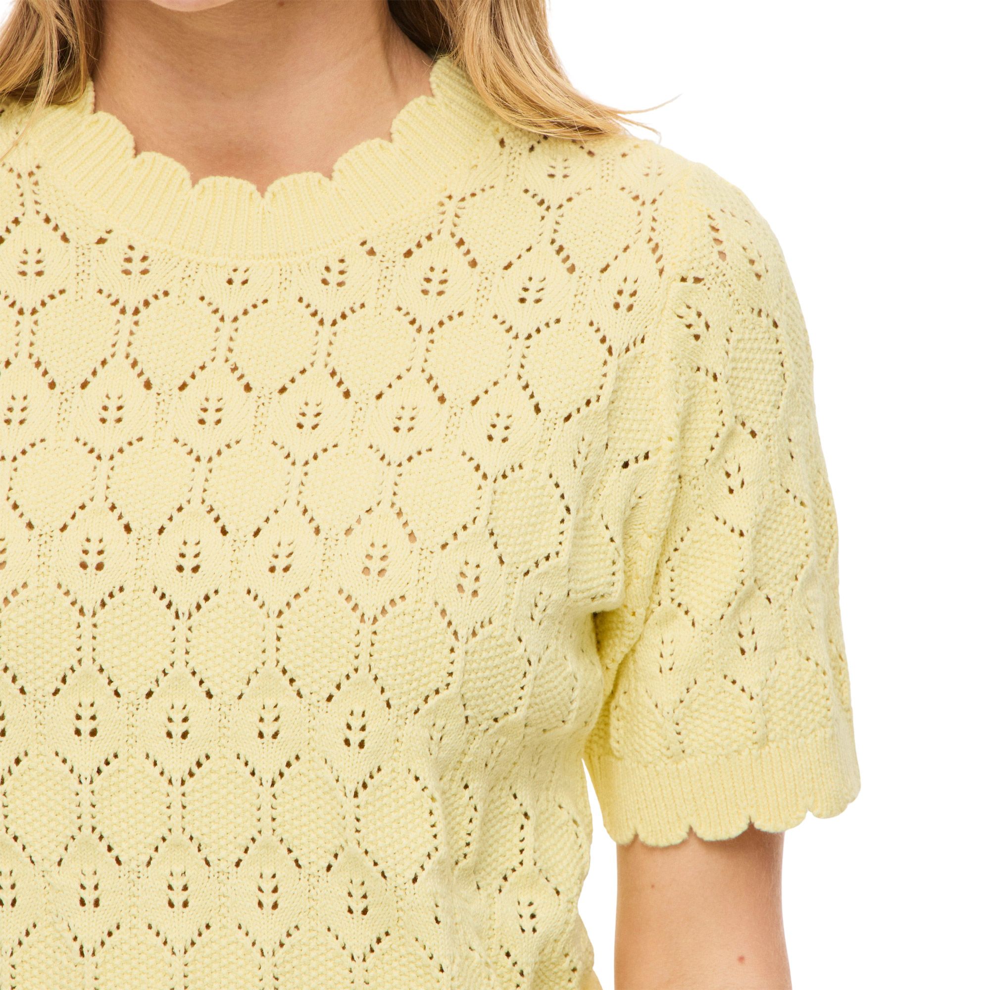Vila Owen Pointelle Knit Shirt Dames