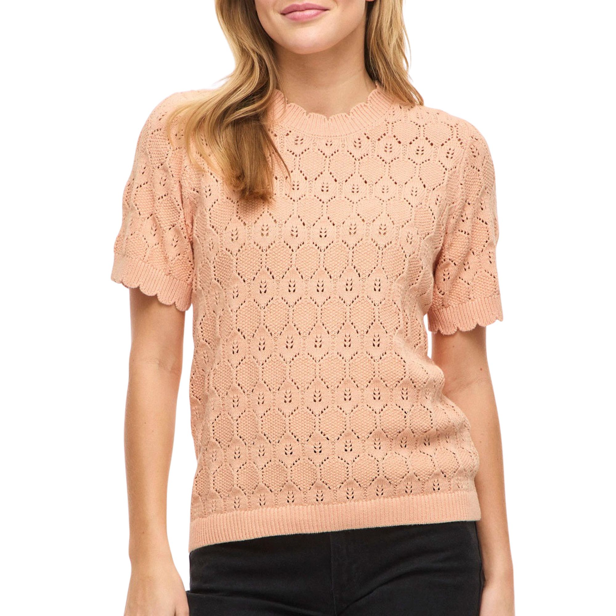 Vila Owen Pointelle Knit Shirt Dames