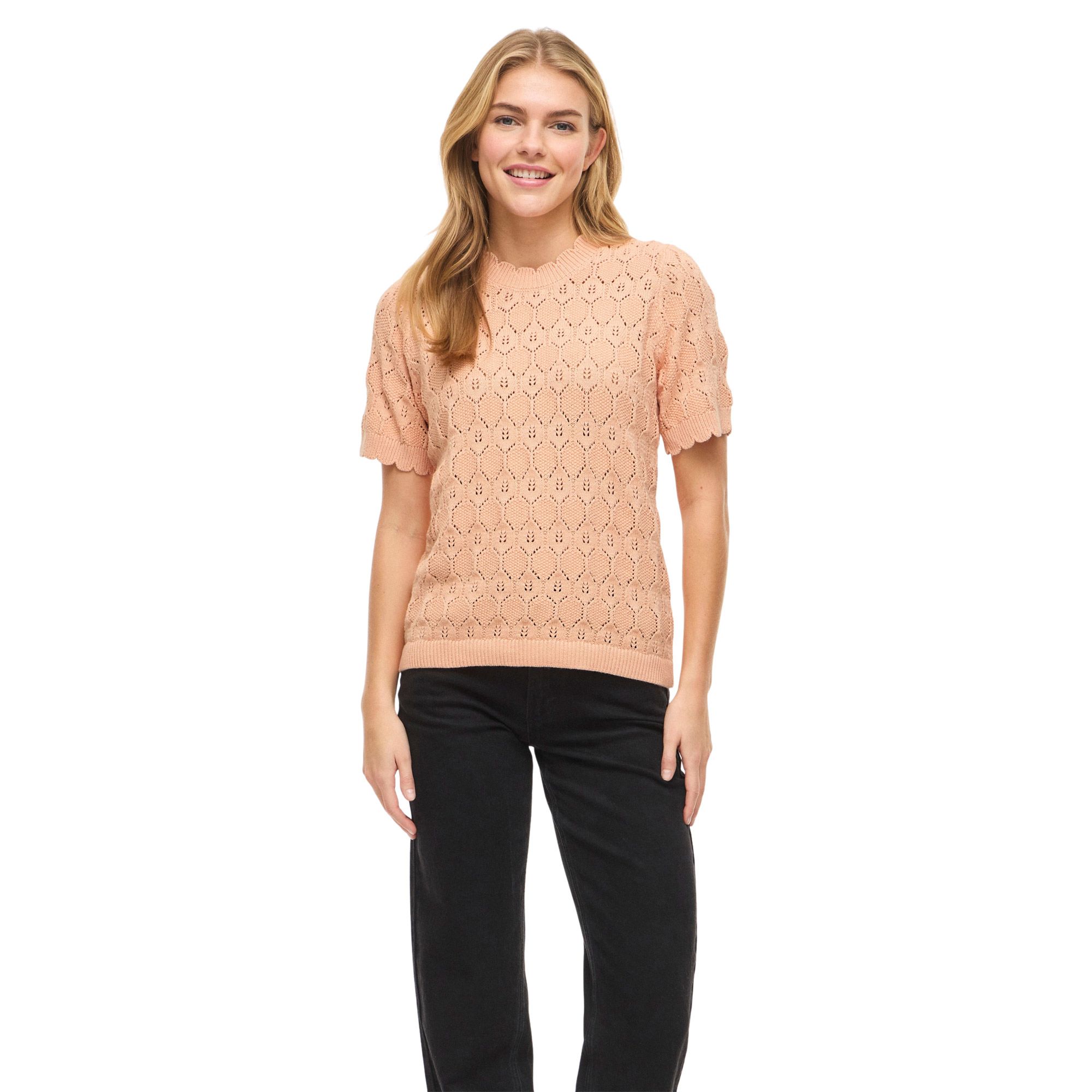 Vila Owen Pointelle Knit Shirt Dames
