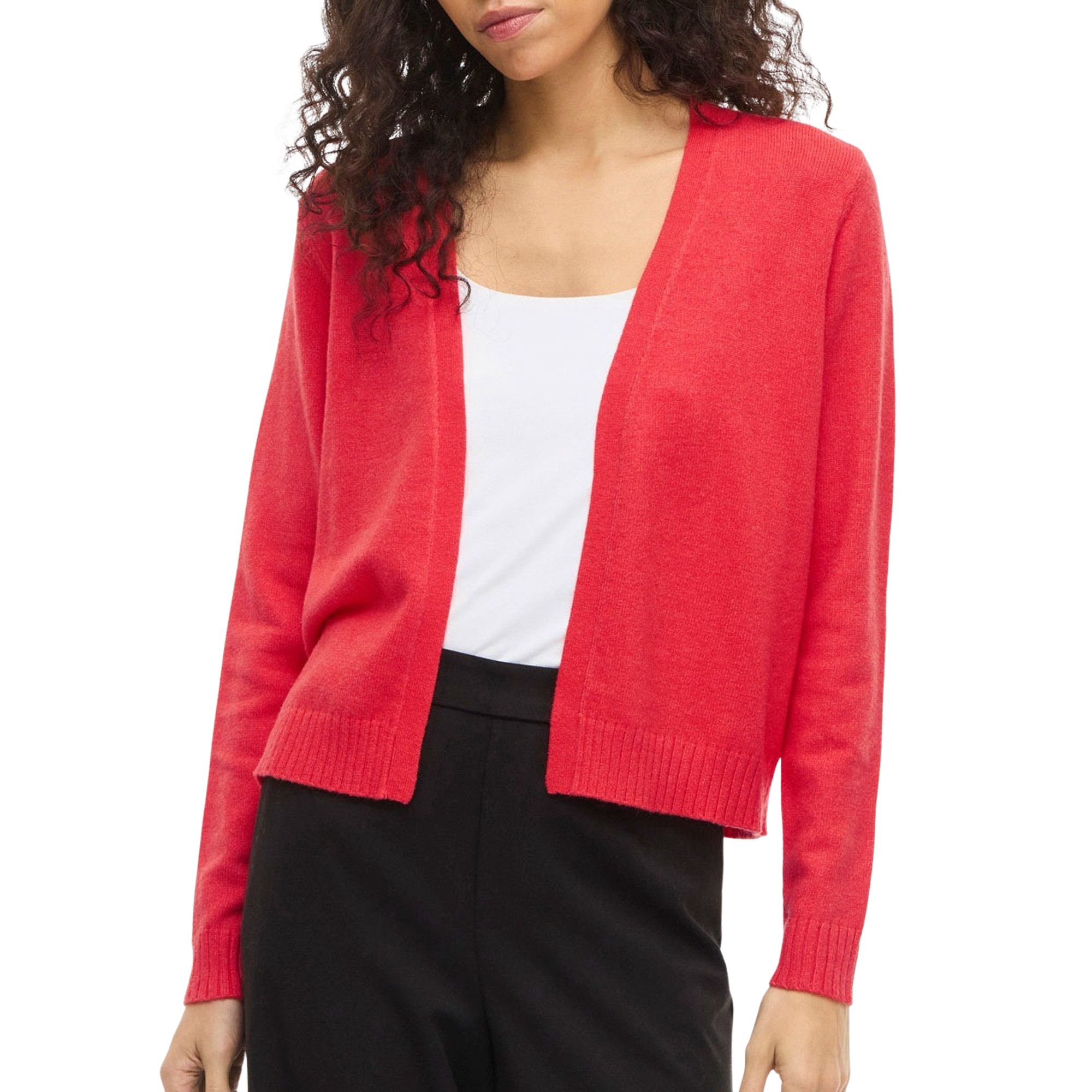 Vila Viril Short L/S Knit Cardigan Vest Dames