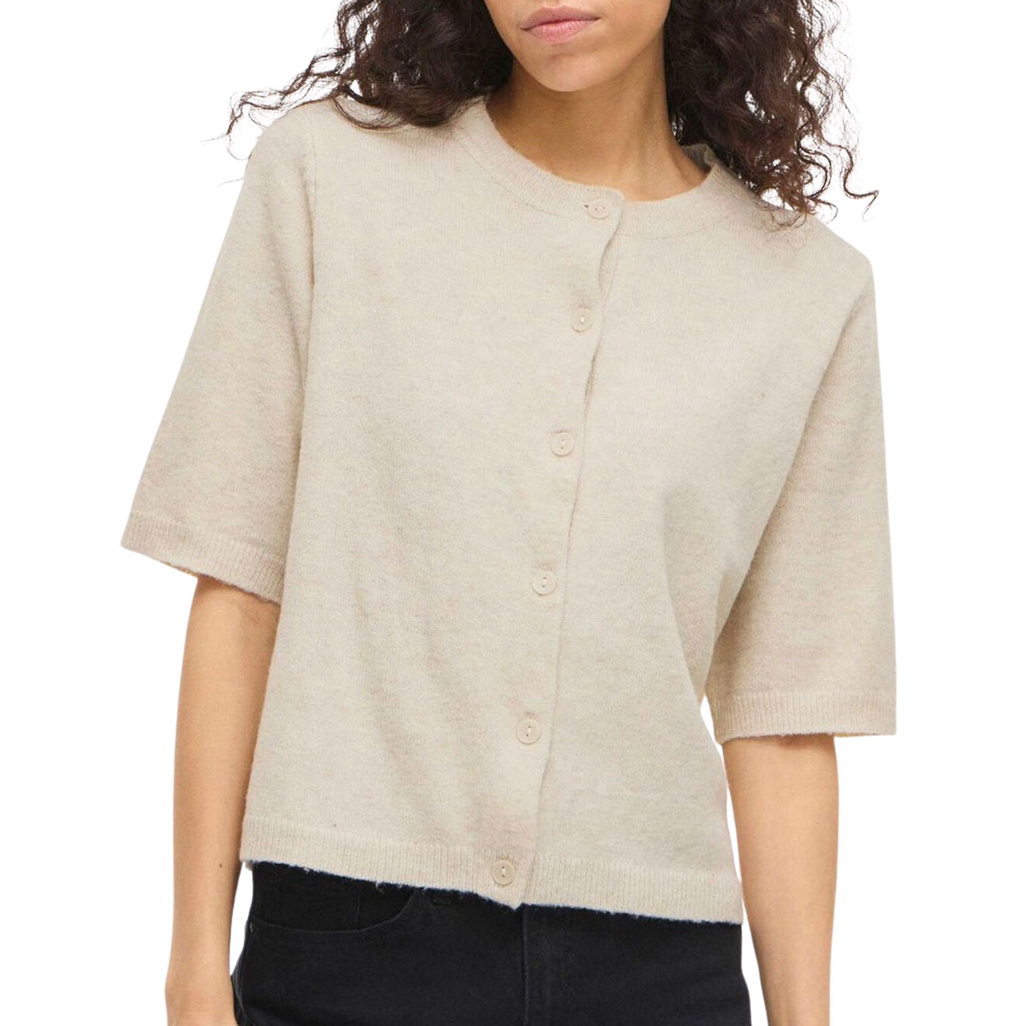 Vila Liga 2/4 Knit Cardigan Vest Dames