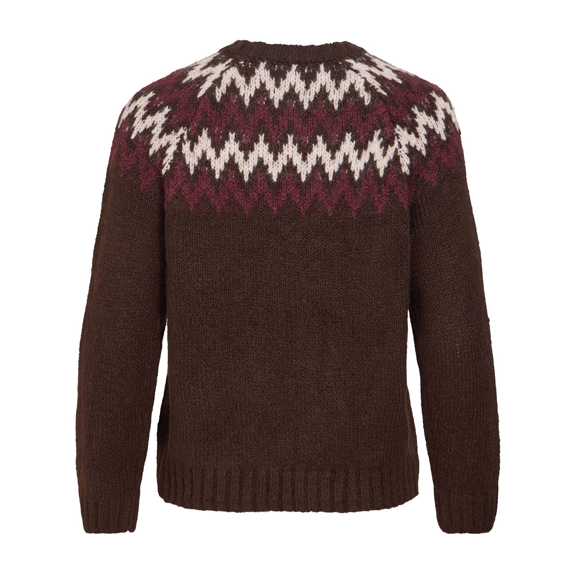 Vila Toni Crew Jacquard Knitted Sweater Dames