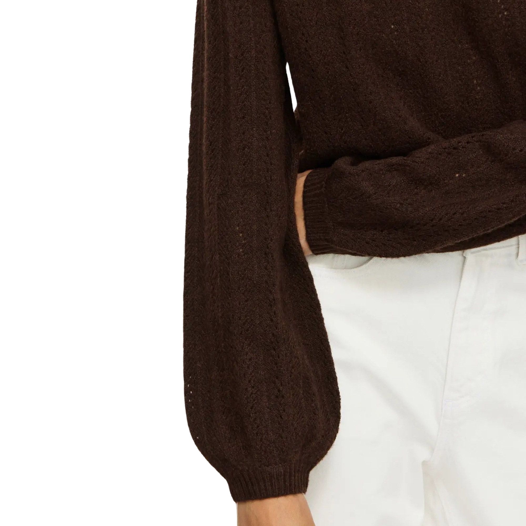 Vila Iga Pointelle Knitted Sweater Dames