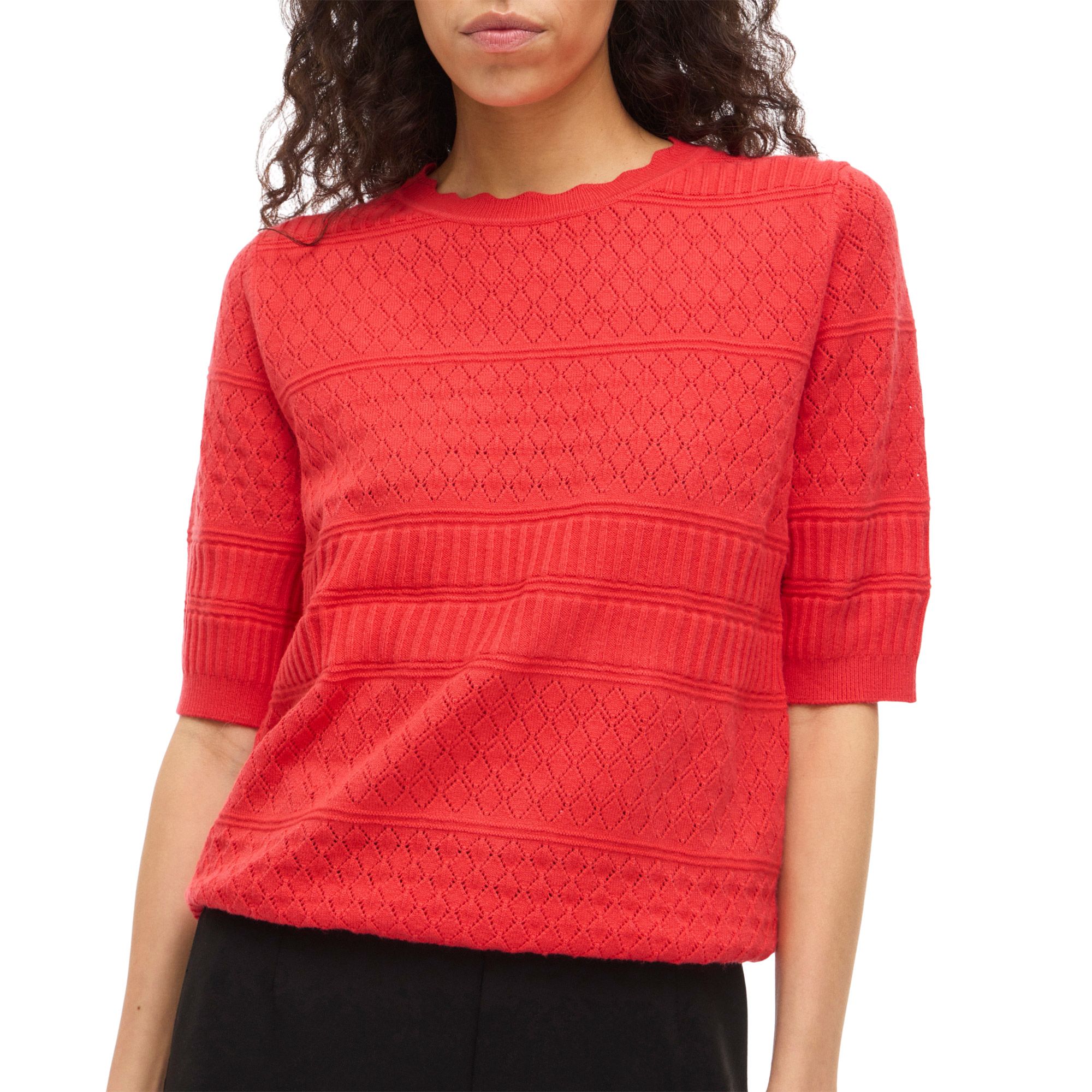 Vila Milos Pointelle Top Dames