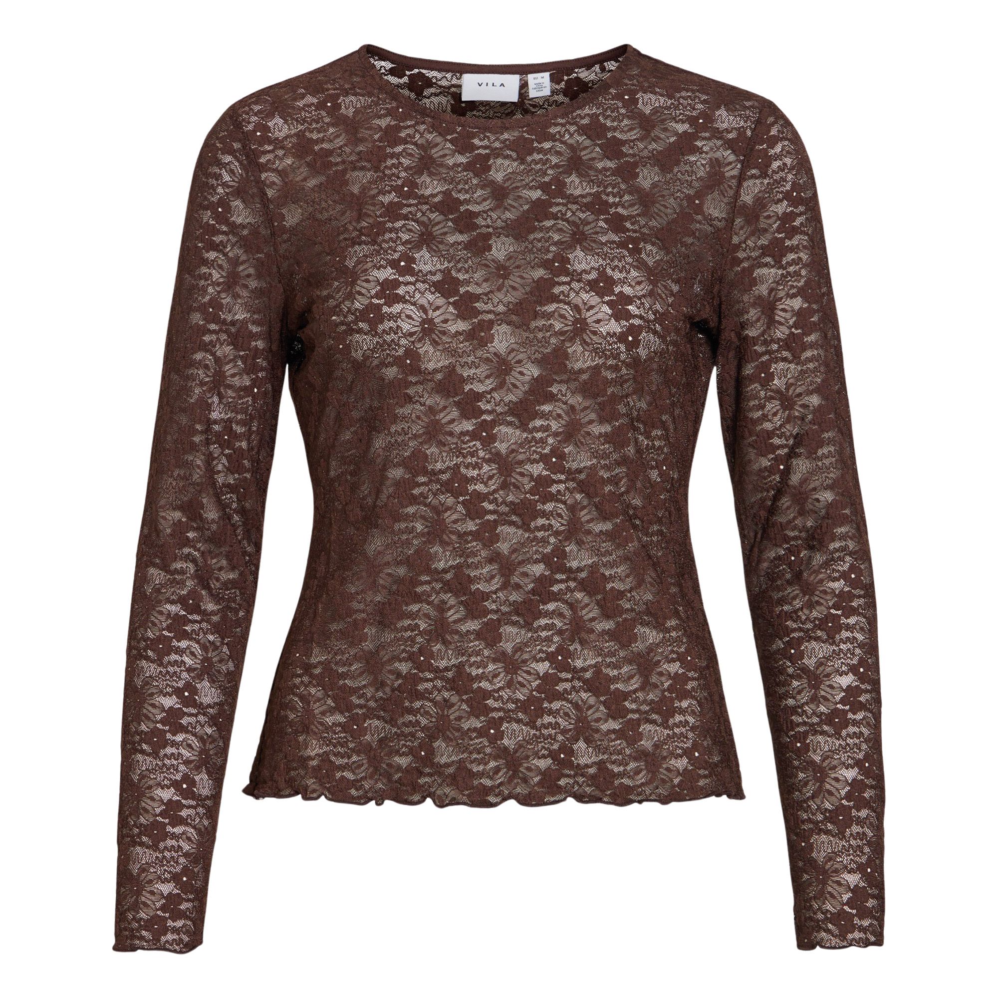 Vila Fay O-Neck L/S Top Damen
