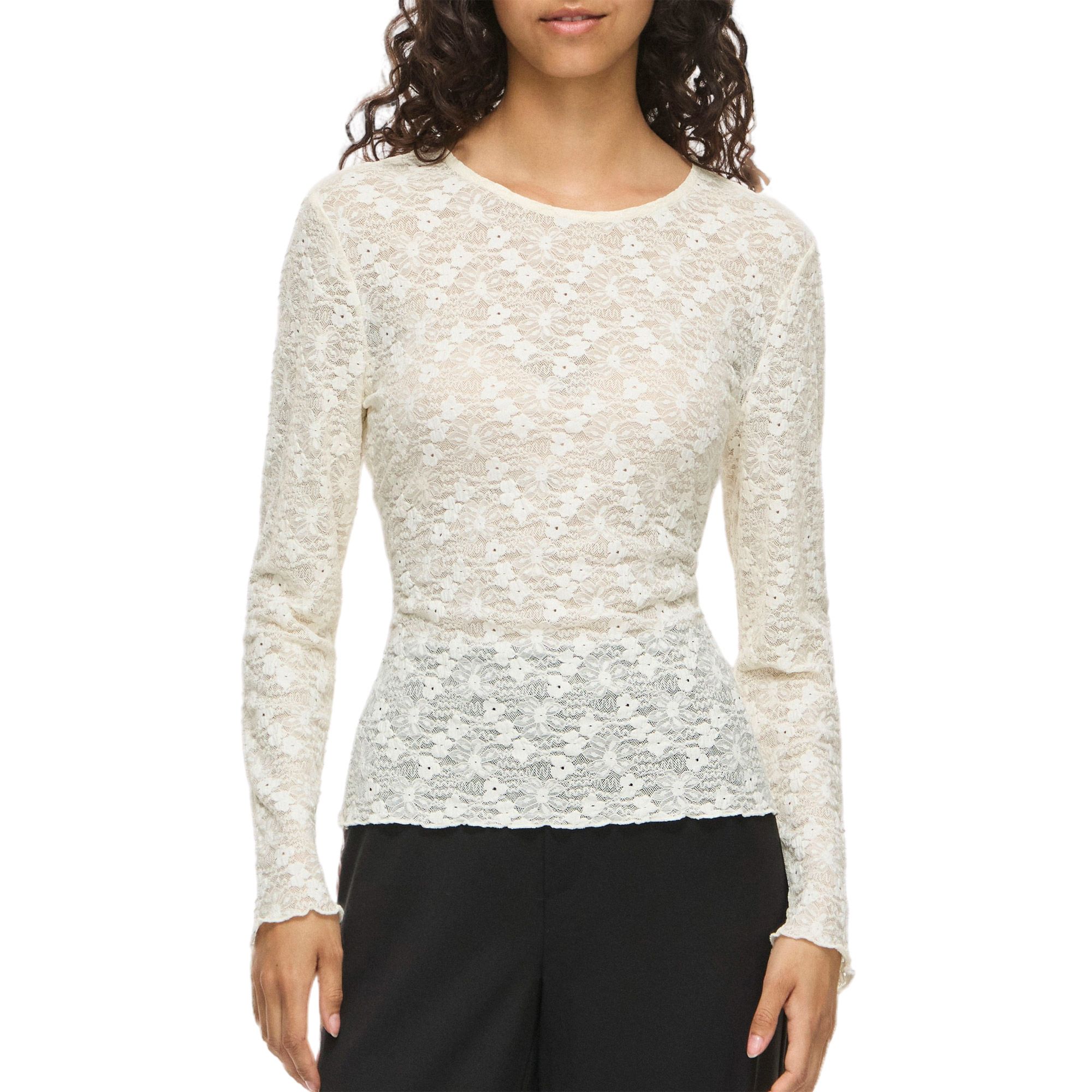 Vila Fay O-Neck L/S Top Damen