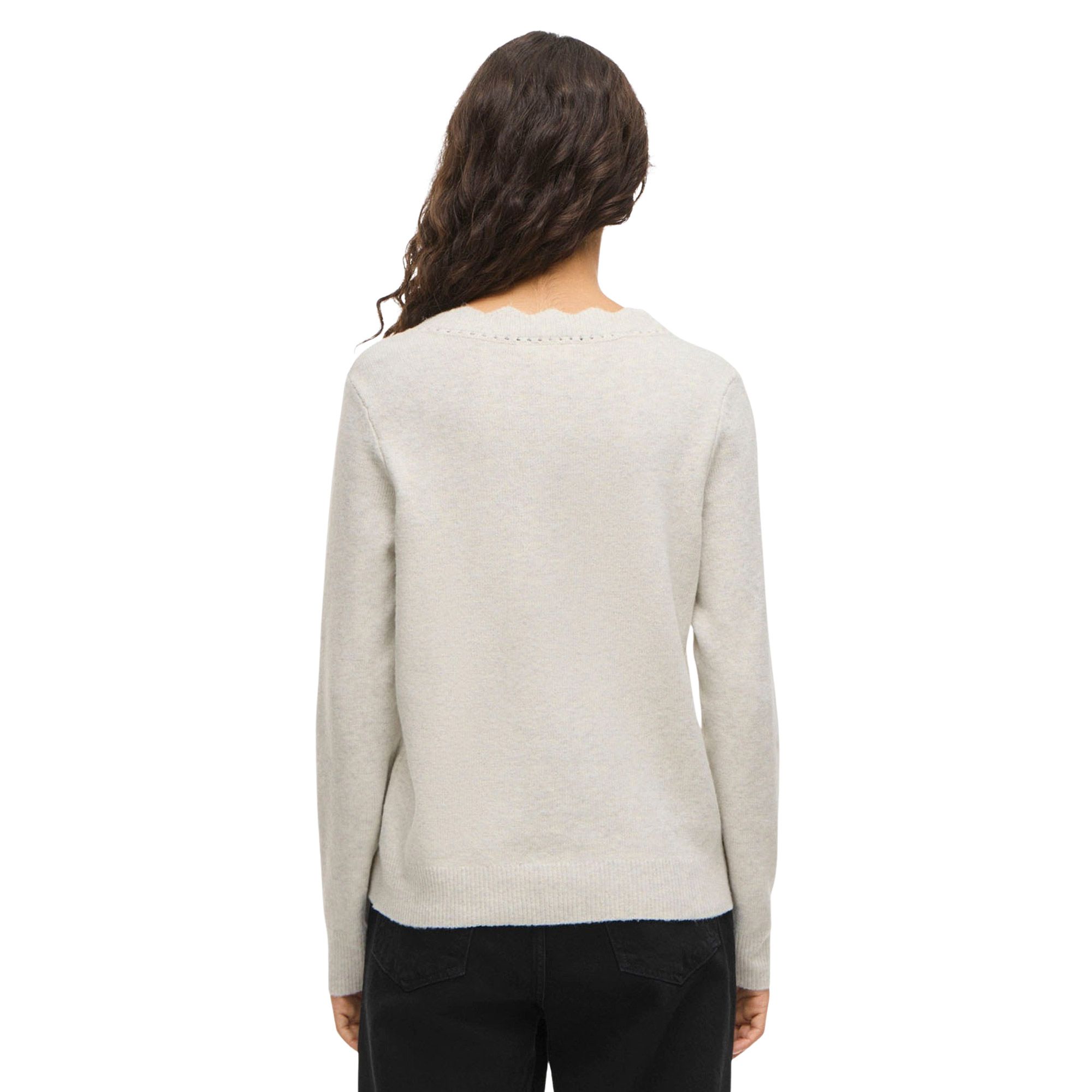 Vila Nikolina V-Neck Knit Top Dames